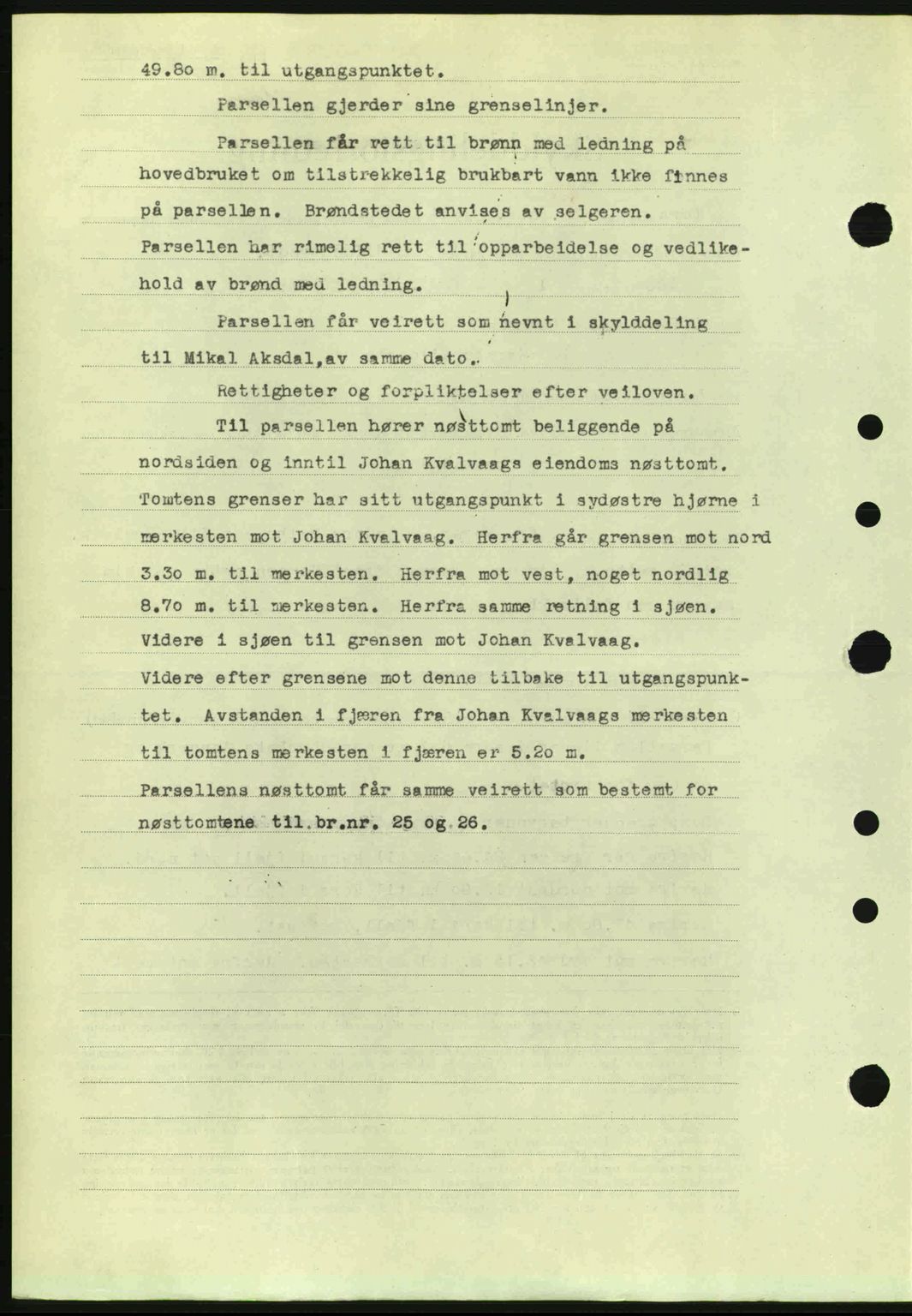Midhordland sorenskriveri, SAB/A-3001/1/G/Gb/Gbj/L0019: Mortgage book no. A37-38, 1944-1945, Diary no: : 1039/1945