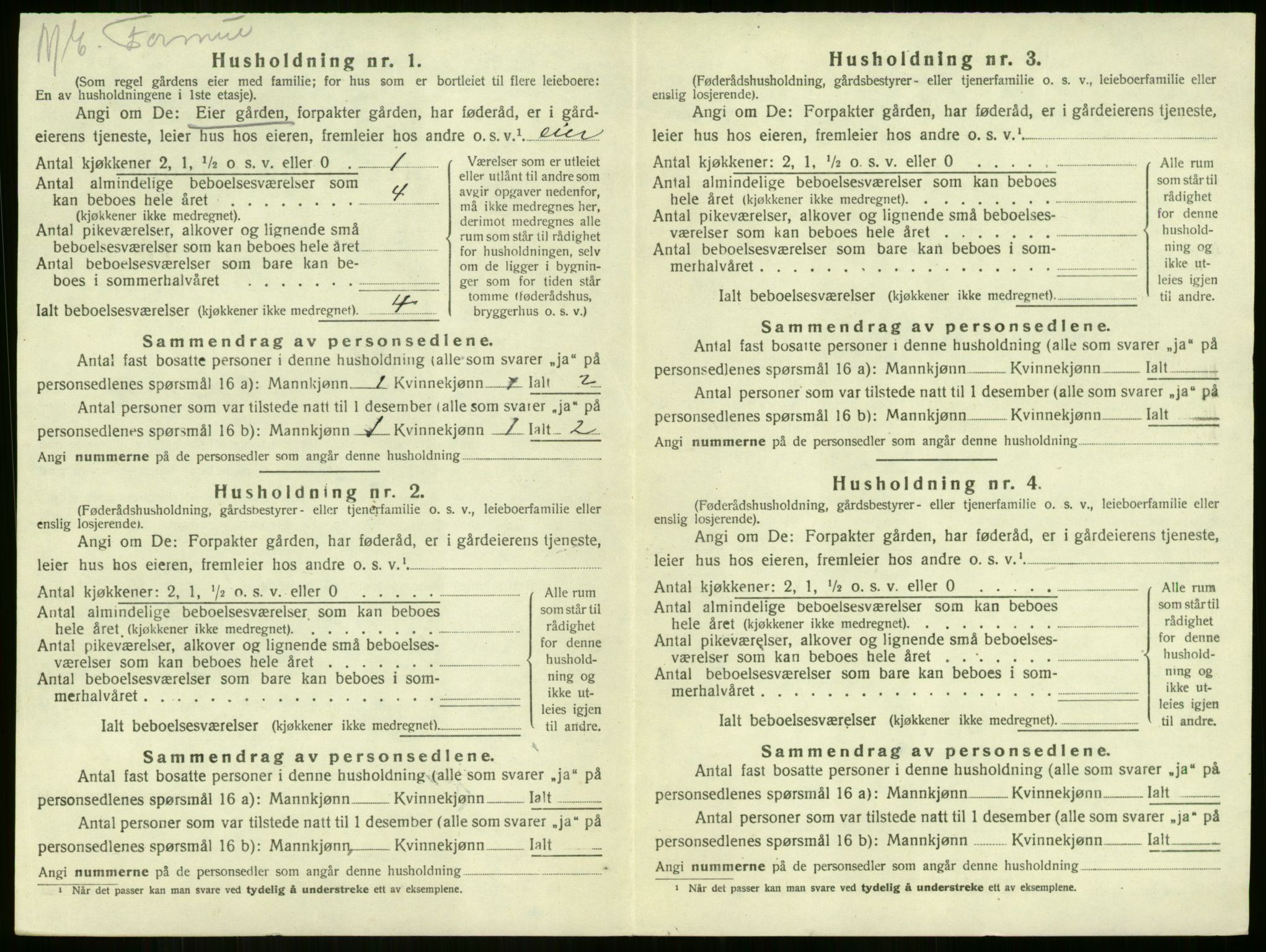 SAKO, 1920 census for Sandeherred, 1920, p. 2050