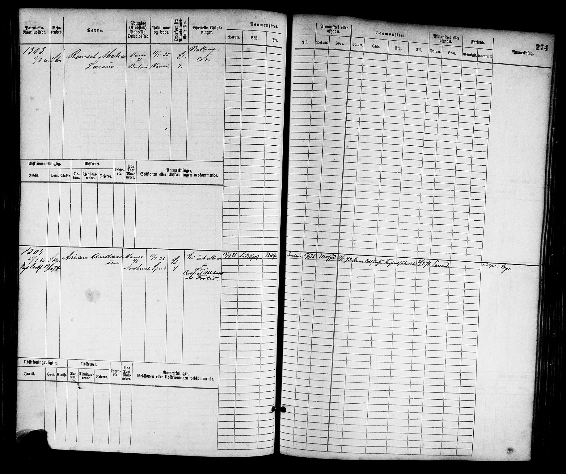 Farsund mønstringskrets, AV/SAK-2031-0017/F/Fb/L0002: Hovedrulle nr 759-1508, M-5, 1868-1900, p. 276