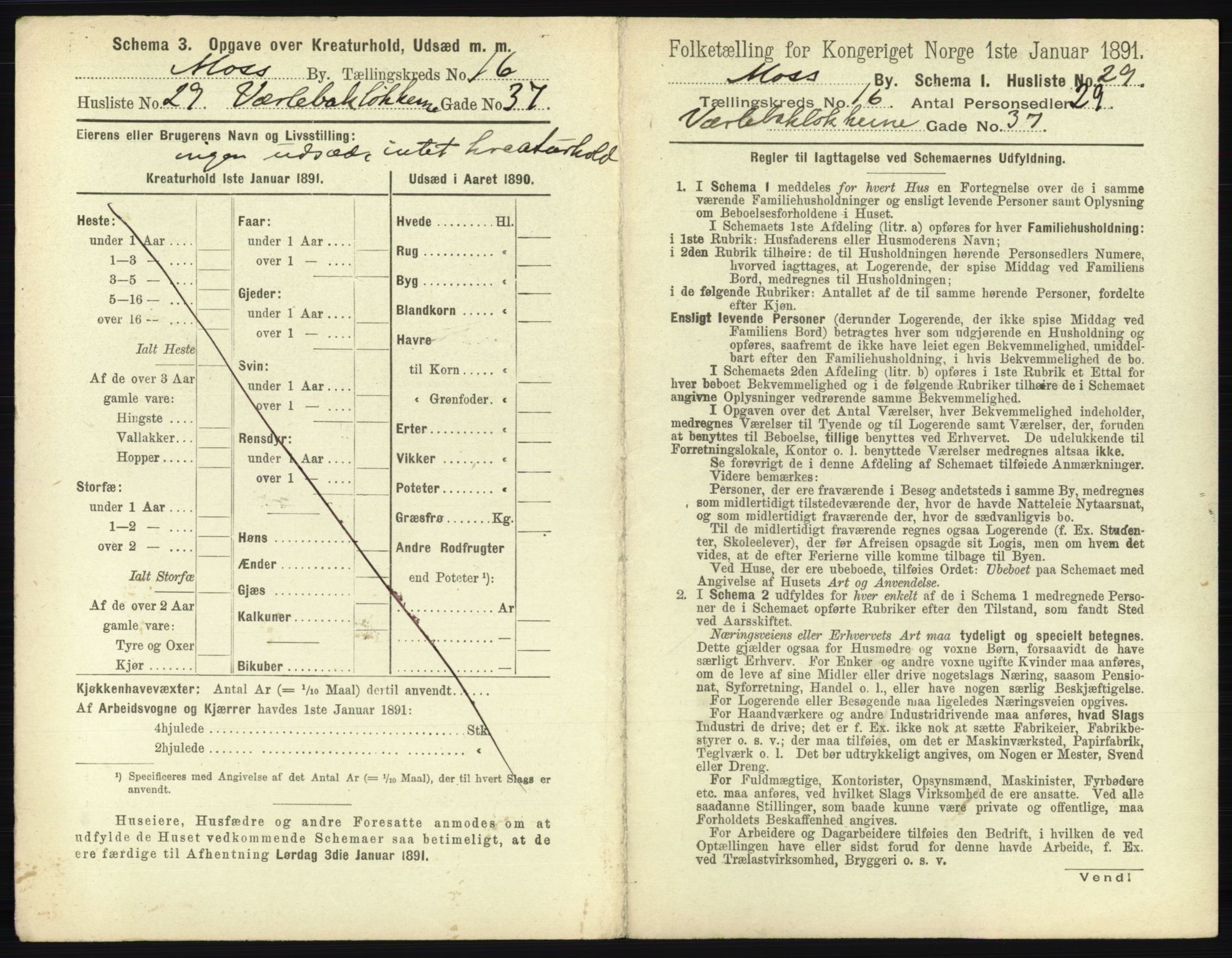 RA, 1891 census for 0104 Moss, 1891, p. 1070