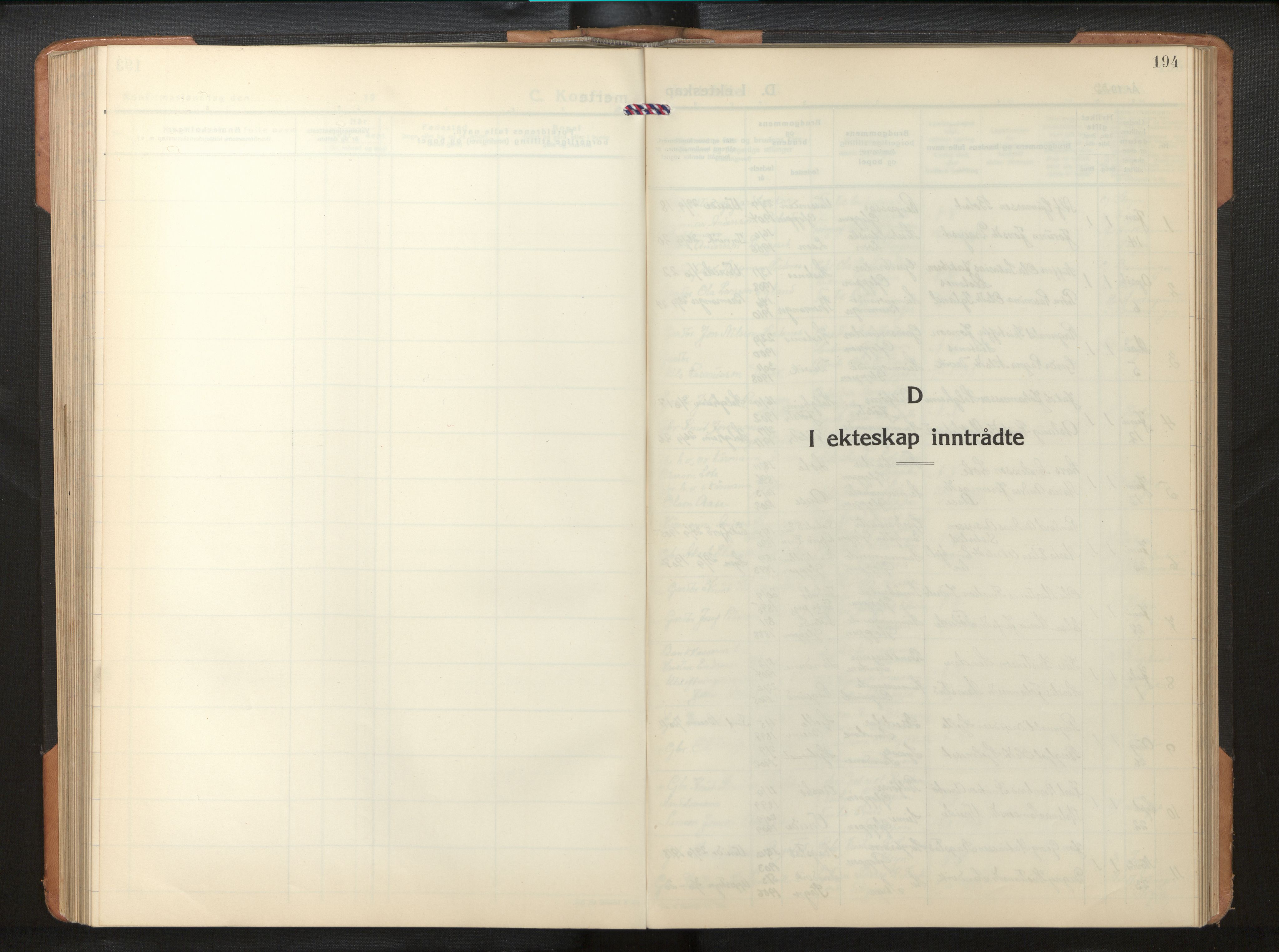 Gloppen sokneprestembete, AV/SAB-A-80101/H/Hab/Habb/L0005: Parish register (copy) no. B 5, 1931-1953, p. 193b-194a