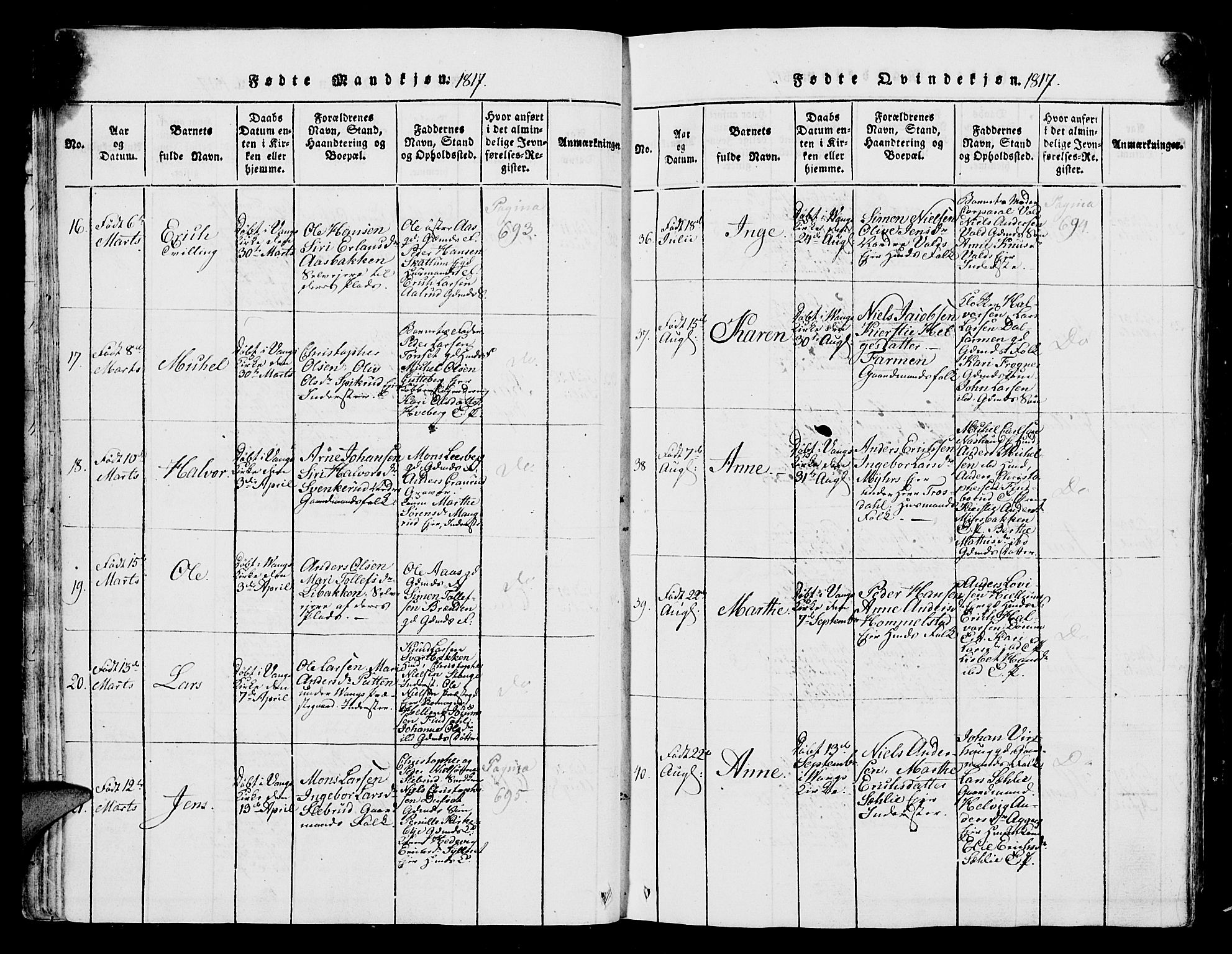 Vang prestekontor, Hedmark, AV/SAH-PREST-008/H/Ha/Hab/L0004: Parish register (copy) no. 4, 1813-1827, p. 59-60