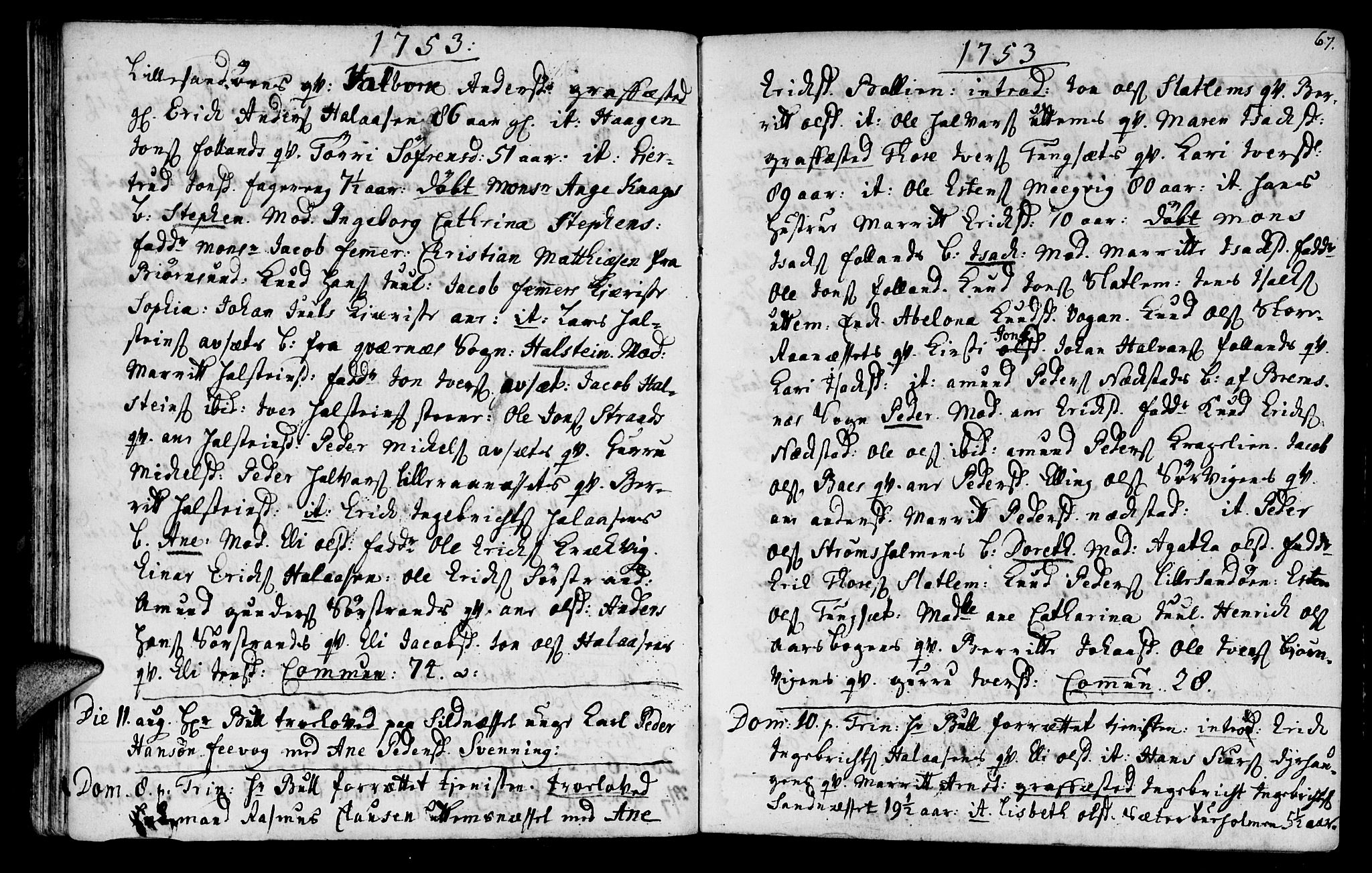 Ministerialprotokoller, klokkerbøker og fødselsregistre - Møre og Romsdal, AV/SAT-A-1454/570/L0828: Parish register (official) no. 570A02, 1750-1789, p. 66-67