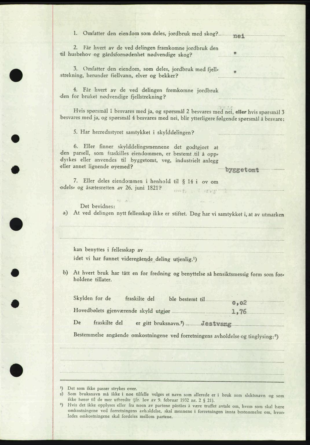 Idd og Marker sorenskriveri, AV/SAO-A-10283/G/Gb/Gbb/L0008: Mortgage book no. A8, 1946-1946, Diary no: : 645/1946