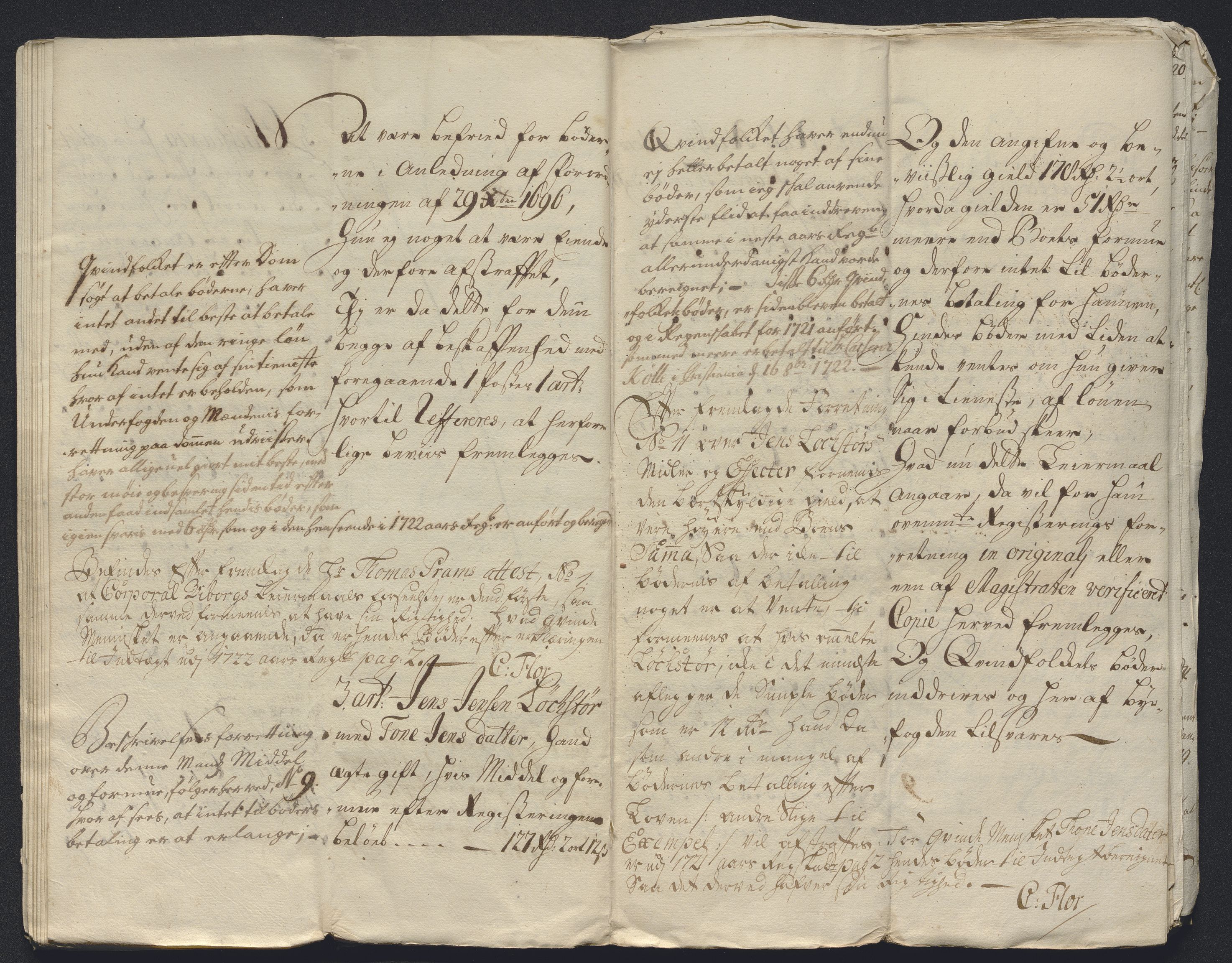 Rentekammeret inntil 1814, Reviderte regnskaper, Byregnskaper, AV/RA-EA-4066/R/Rm/L0286: [M19] Sikt og sakefall, 1719-1727, p. 109
