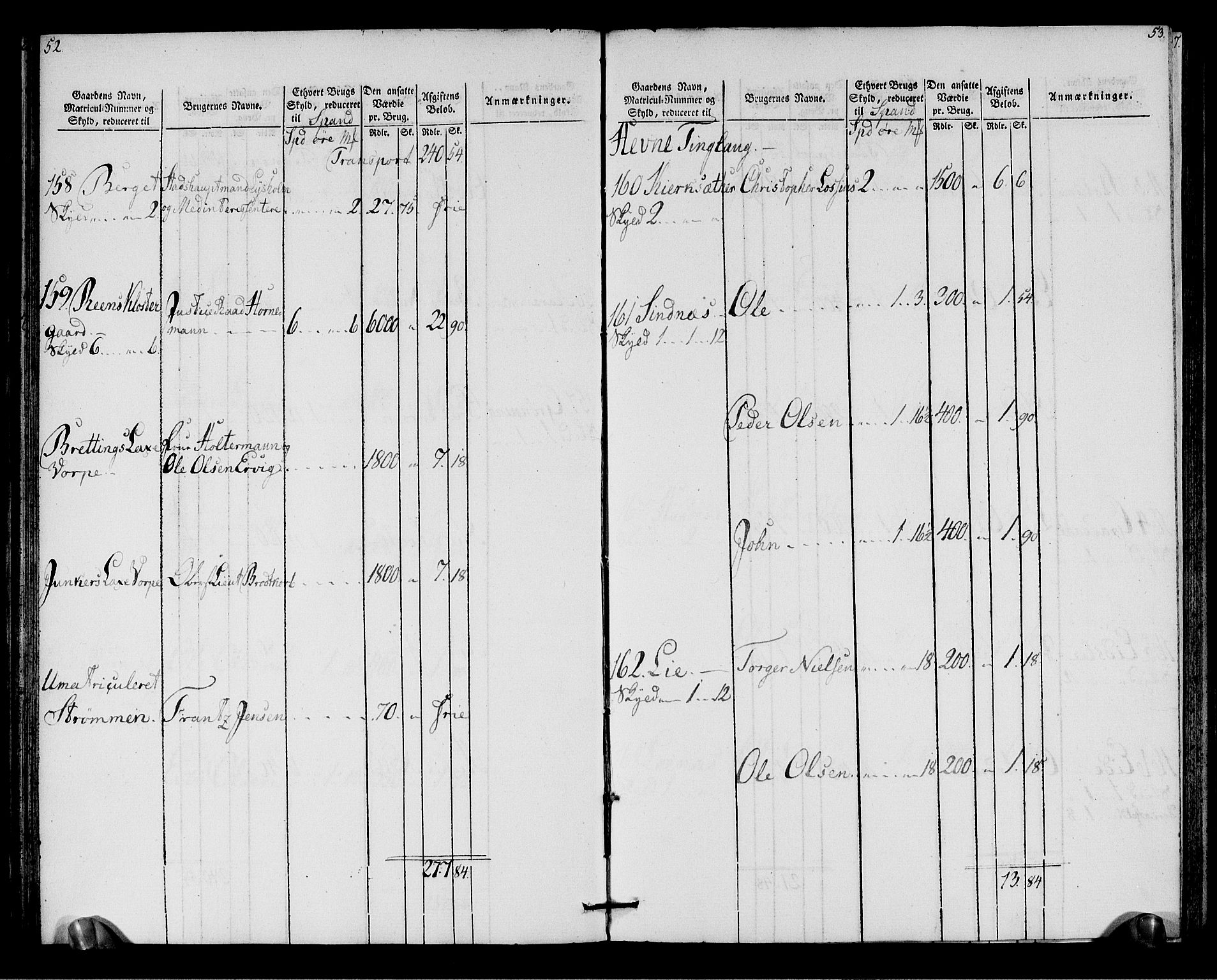 Rentekammeret inntil 1814, Realistisk ordnet avdeling, AV/RA-EA-4070/N/Ne/Nea/L0146: Fosen fogderi. Oppebørselsregister, 1803-1804, p. 29