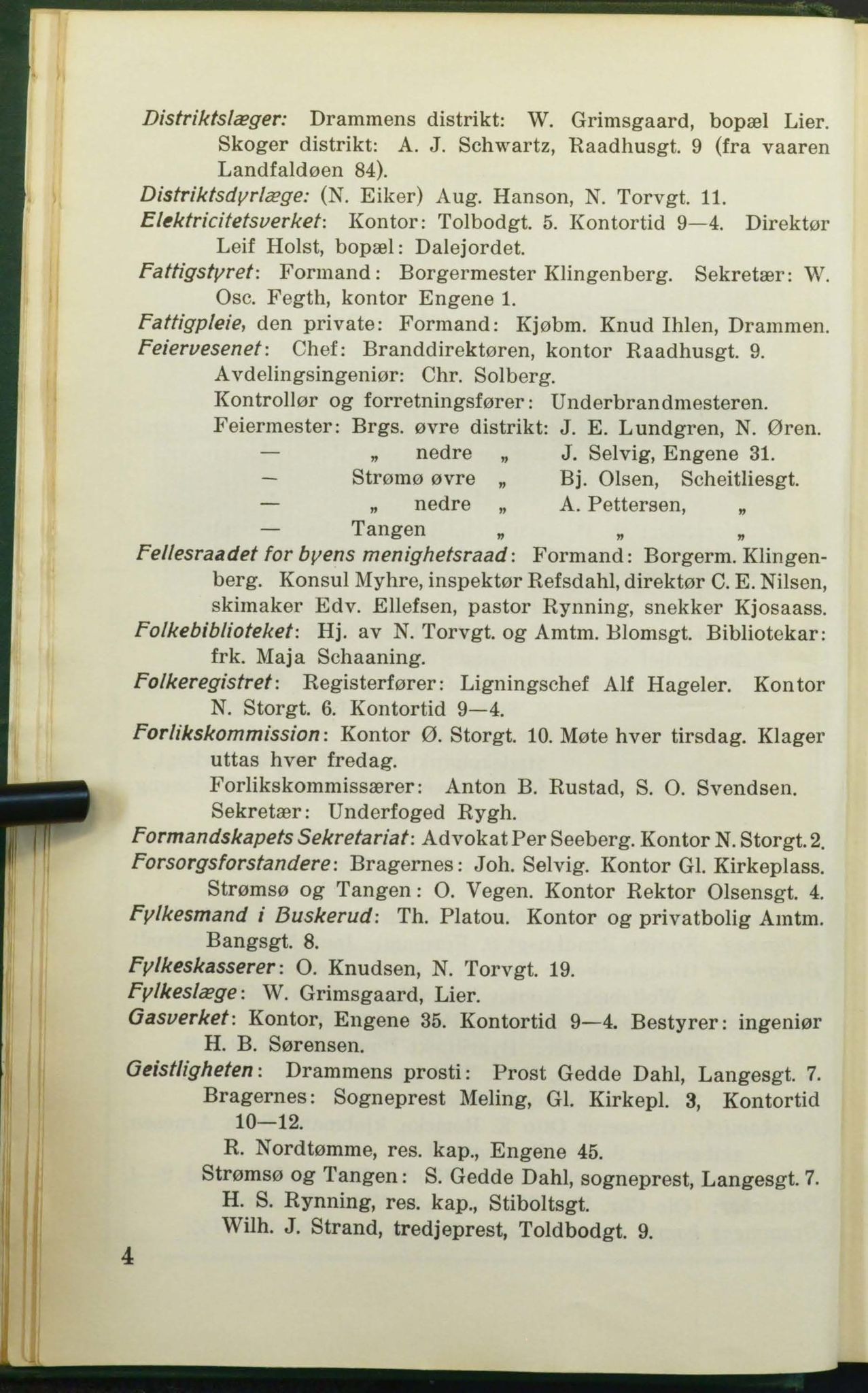 Drammen adressebok, DRMK/-, 1925, p. 4