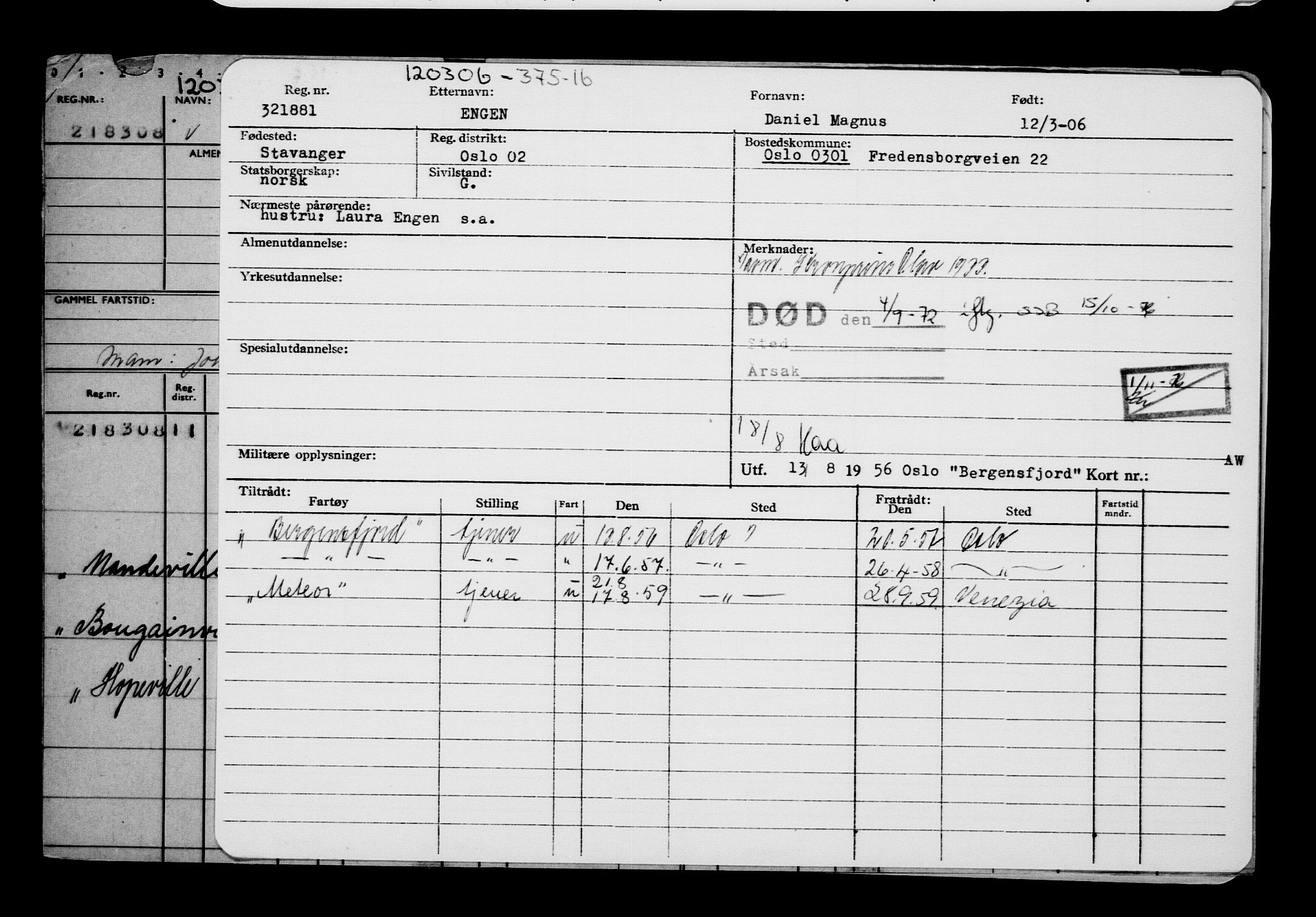 Direktoratet for sjømenn, AV/RA-S-3545/G/Gb/L0064: Hovedkort, 1906, p. 110