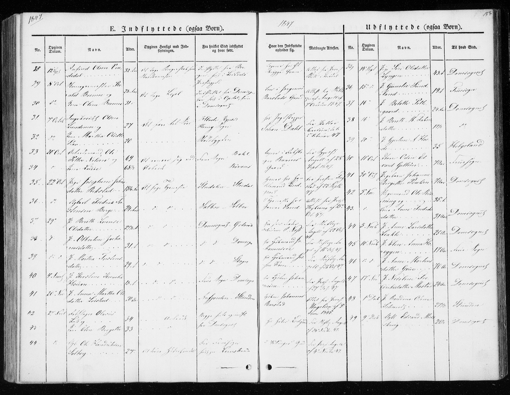Ministerialprotokoller, klokkerbøker og fødselsregistre - Sør-Trøndelag, SAT/A-1456/604/L0183: Parish register (official) no. 604A04, 1841-1850, p. 158
