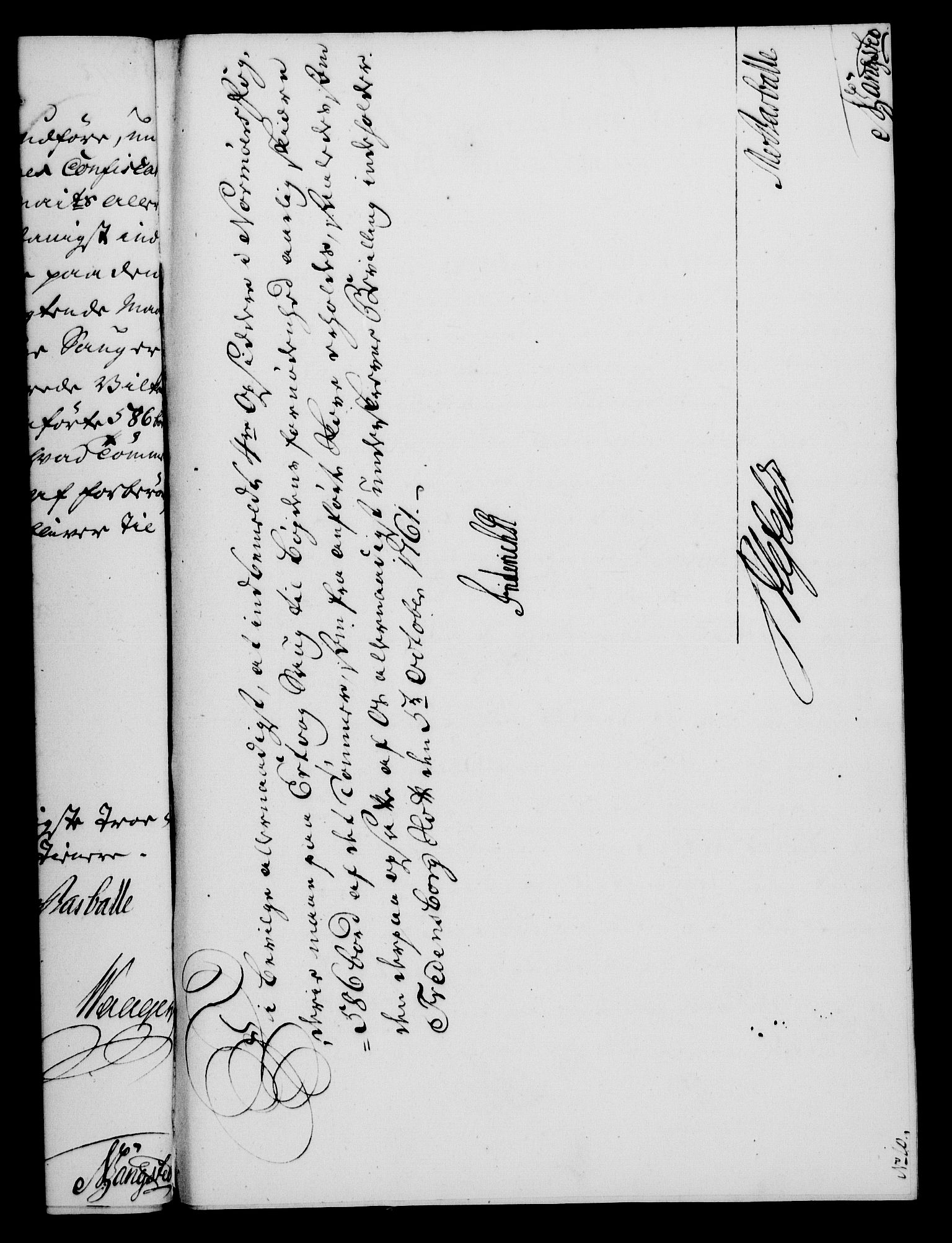 Rentekammeret, Kammerkanselliet, AV/RA-EA-3111/G/Gf/Gfa/L0043: Norsk relasjons- og resolusjonsprotokoll (merket RK 52.43), 1761, p. 425