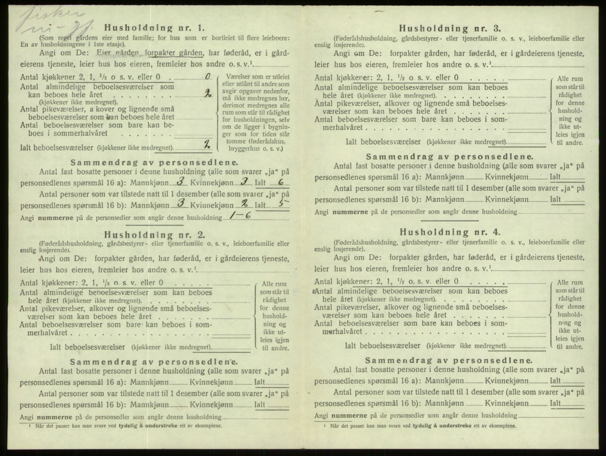 SAB, 1920 census for Davik, 1920, p. 955