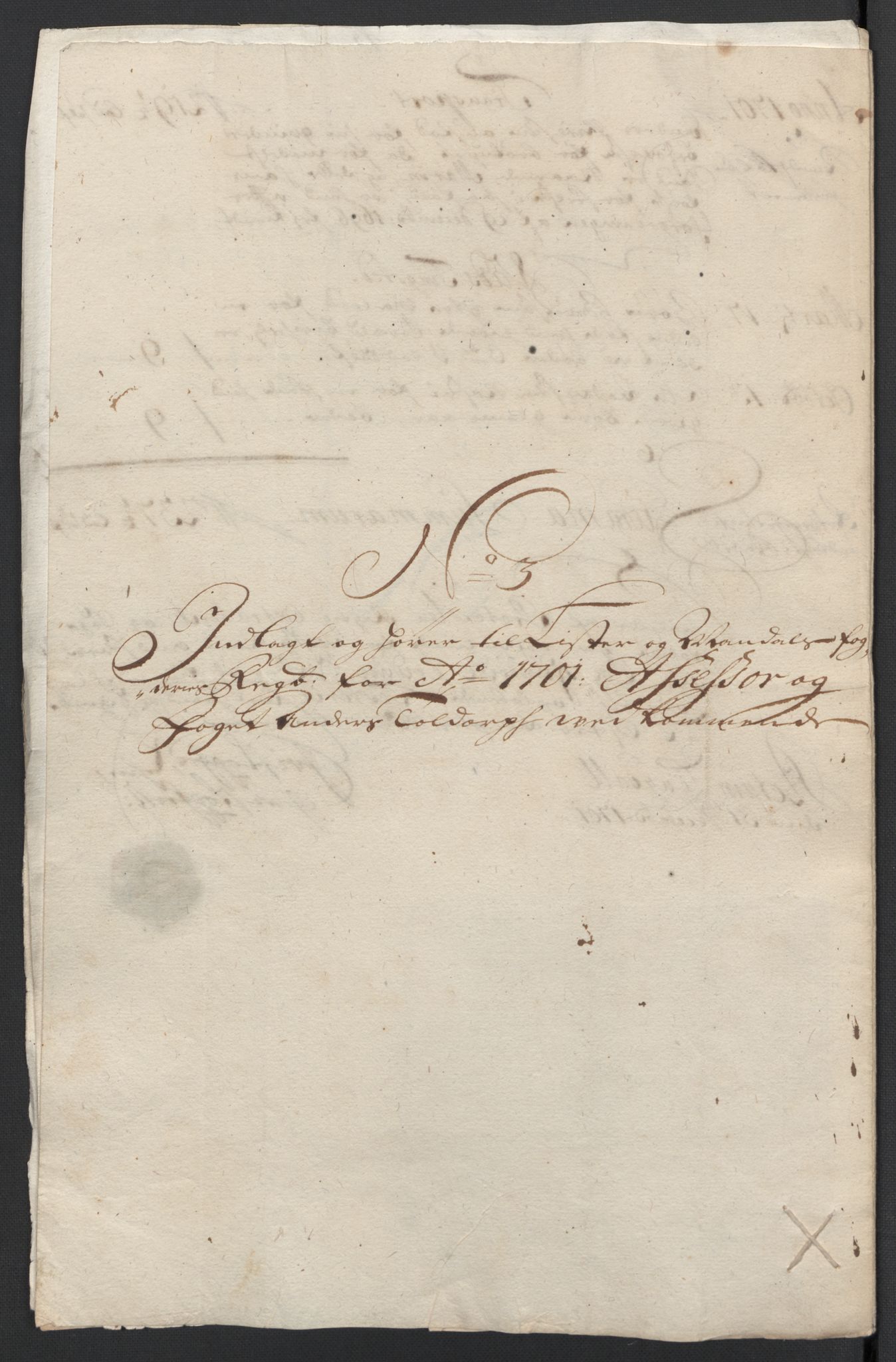 Rentekammeret inntil 1814, Reviderte regnskaper, Fogderegnskap, RA/EA-4092/R43/L2549: Fogderegnskap Lista og Mandal, 1701-1702, p. 58