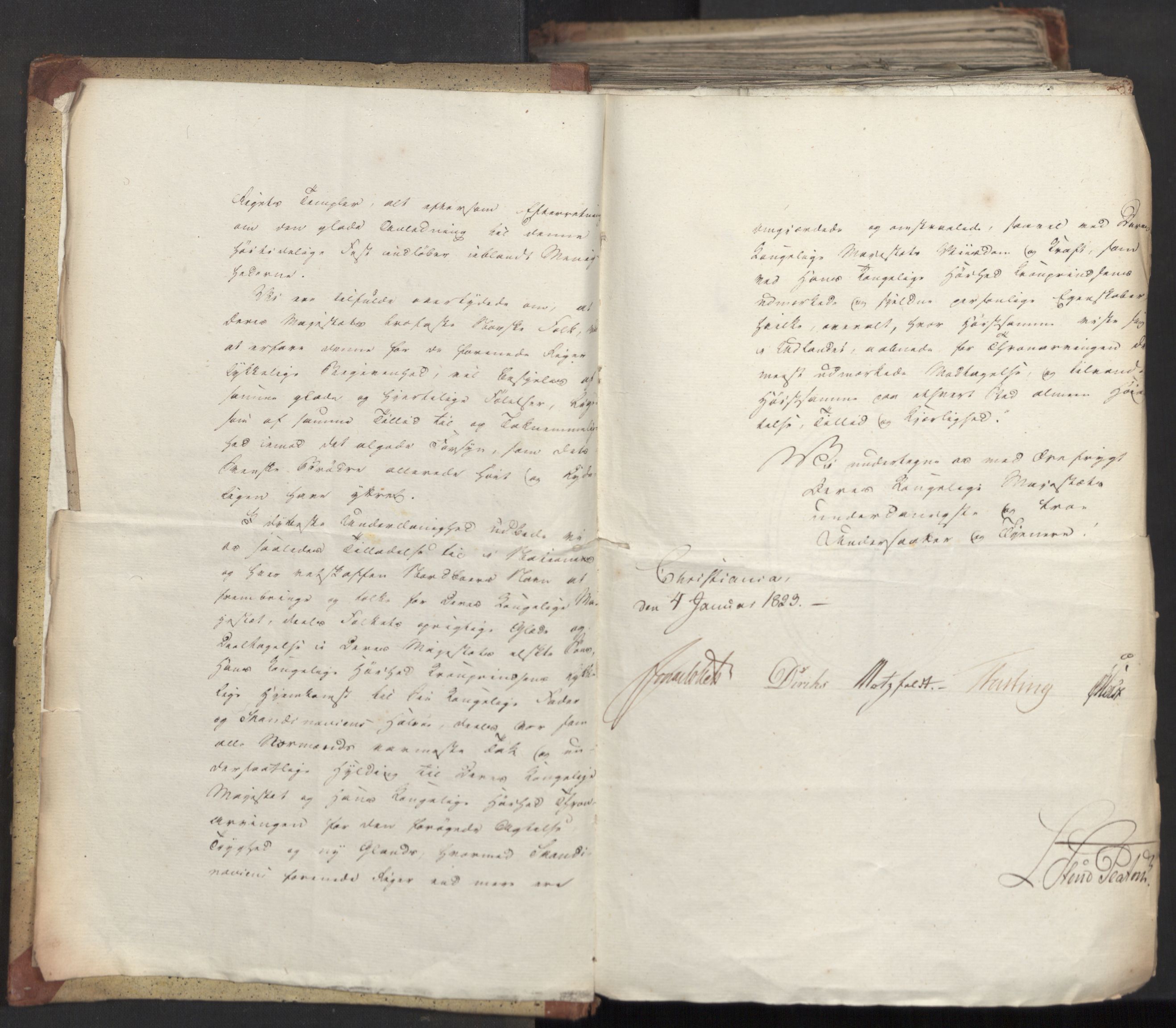 Statsrådsavdelingen i Stockholm, AV/RA-S-1003/D/Da/L0033: Regjeringsinnstillinger nr. 1-274, 1823, p. 4