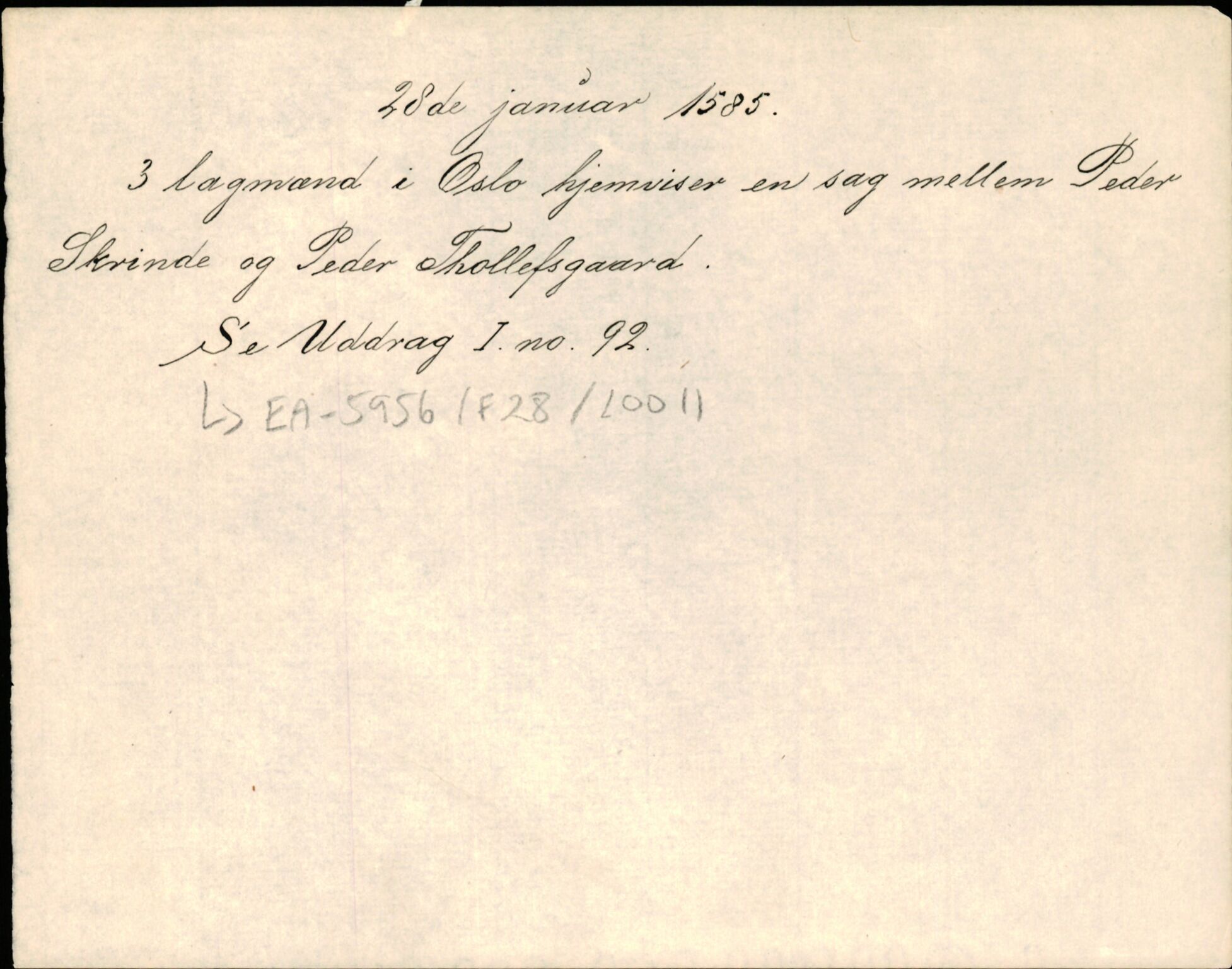 Riksarkivets diplomsamling, AV/RA-EA-5965/F35/F35d/L0001: Innlånte diplomer, seddelregister, 1316-1591, p. 557