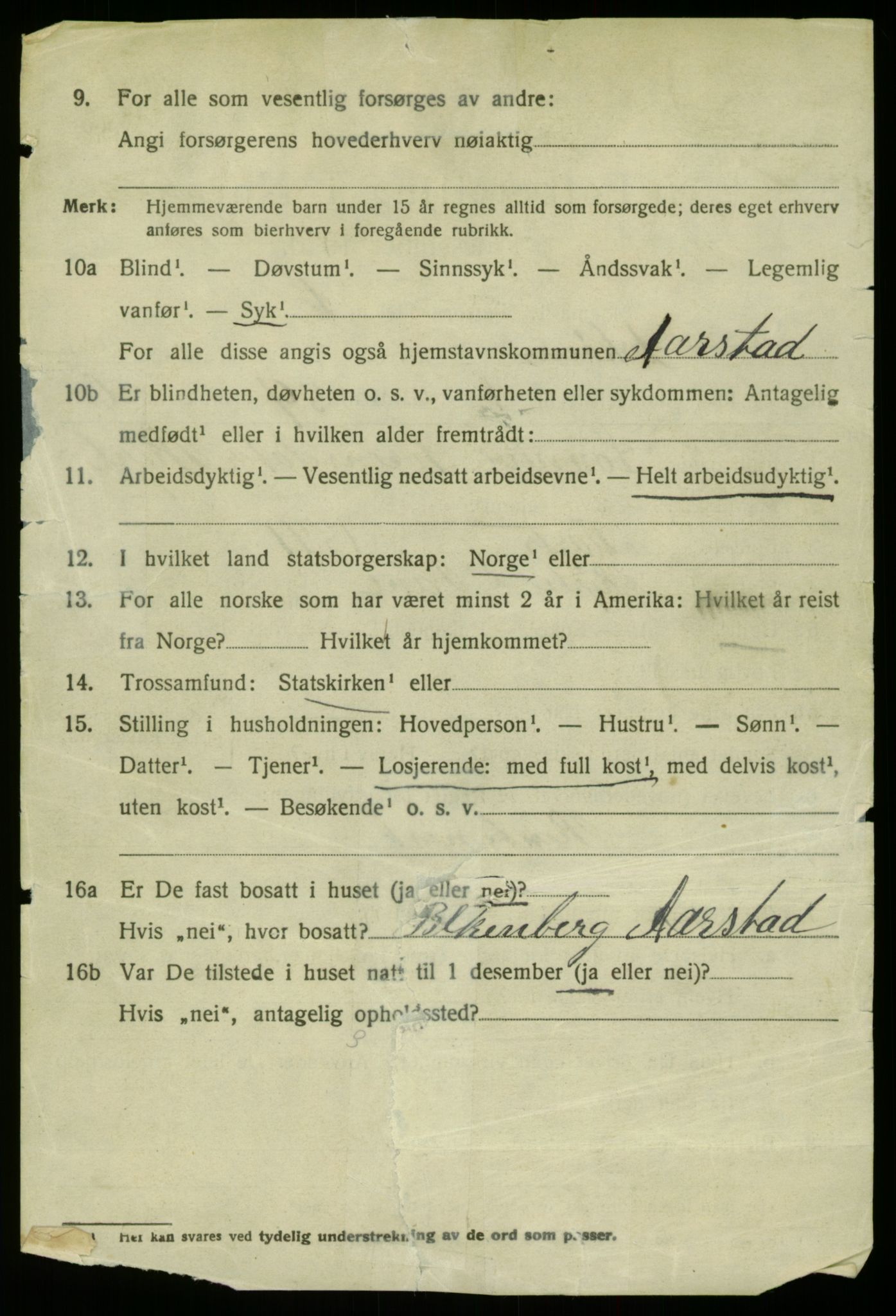 SAB, 1920 census for Laksevåg, 1920, p. 7985