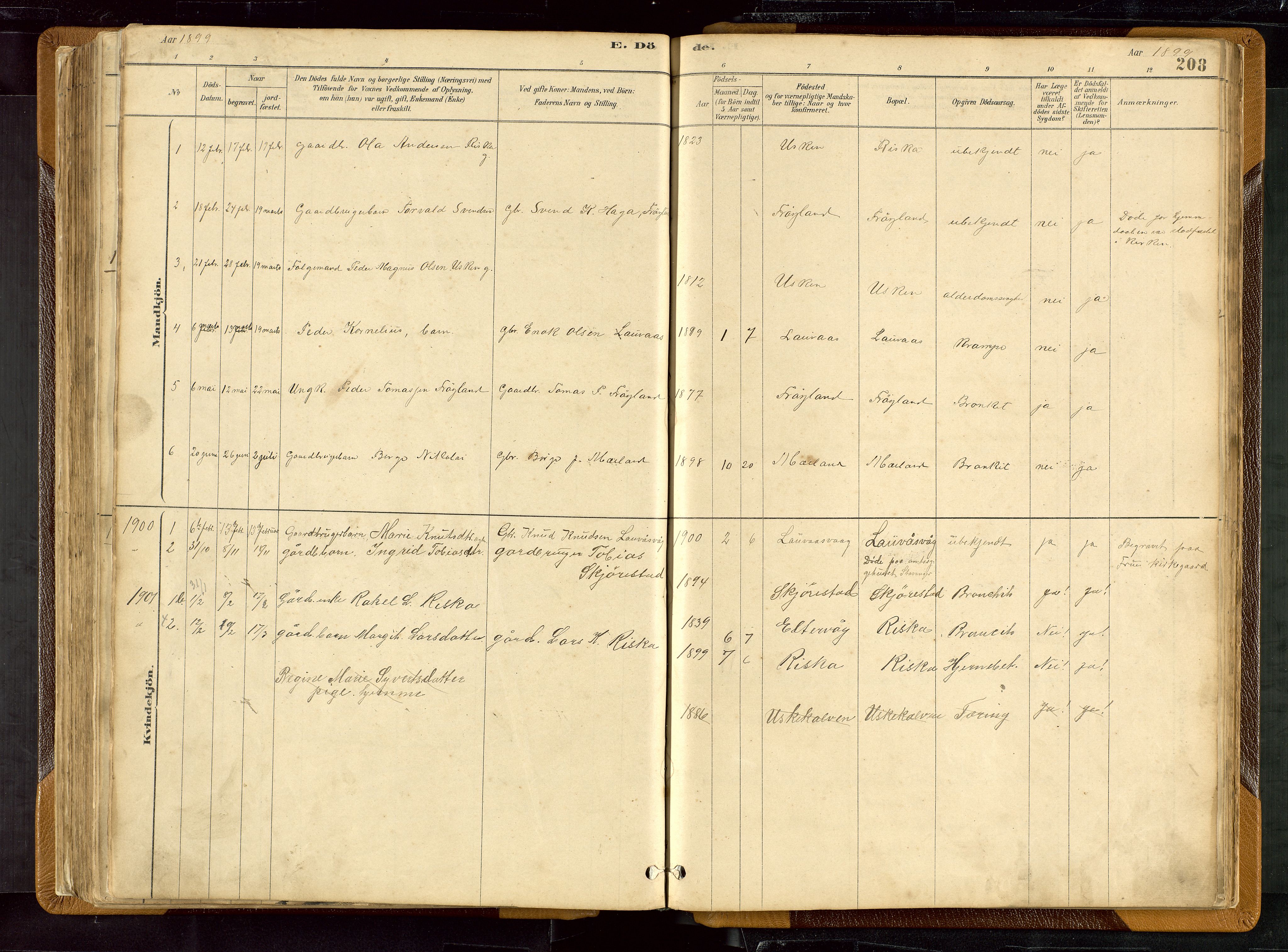 Hetland sokneprestkontor, SAST/A-101826/30/30BB/L0007: Parish register (copy) no. B 7, 1878-1910, p. 208