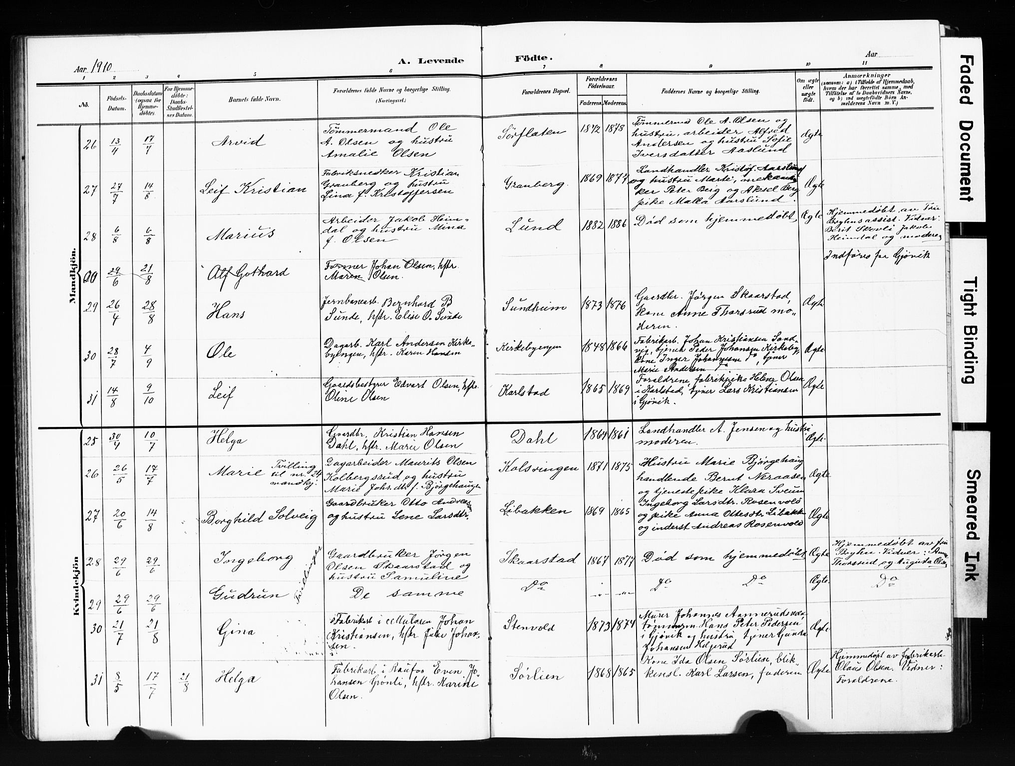 Vardal prestekontor, AV/SAH-PREST-100/H/Ha/Hab/L0013: Parish register (copy) no. 13, 1904-1915