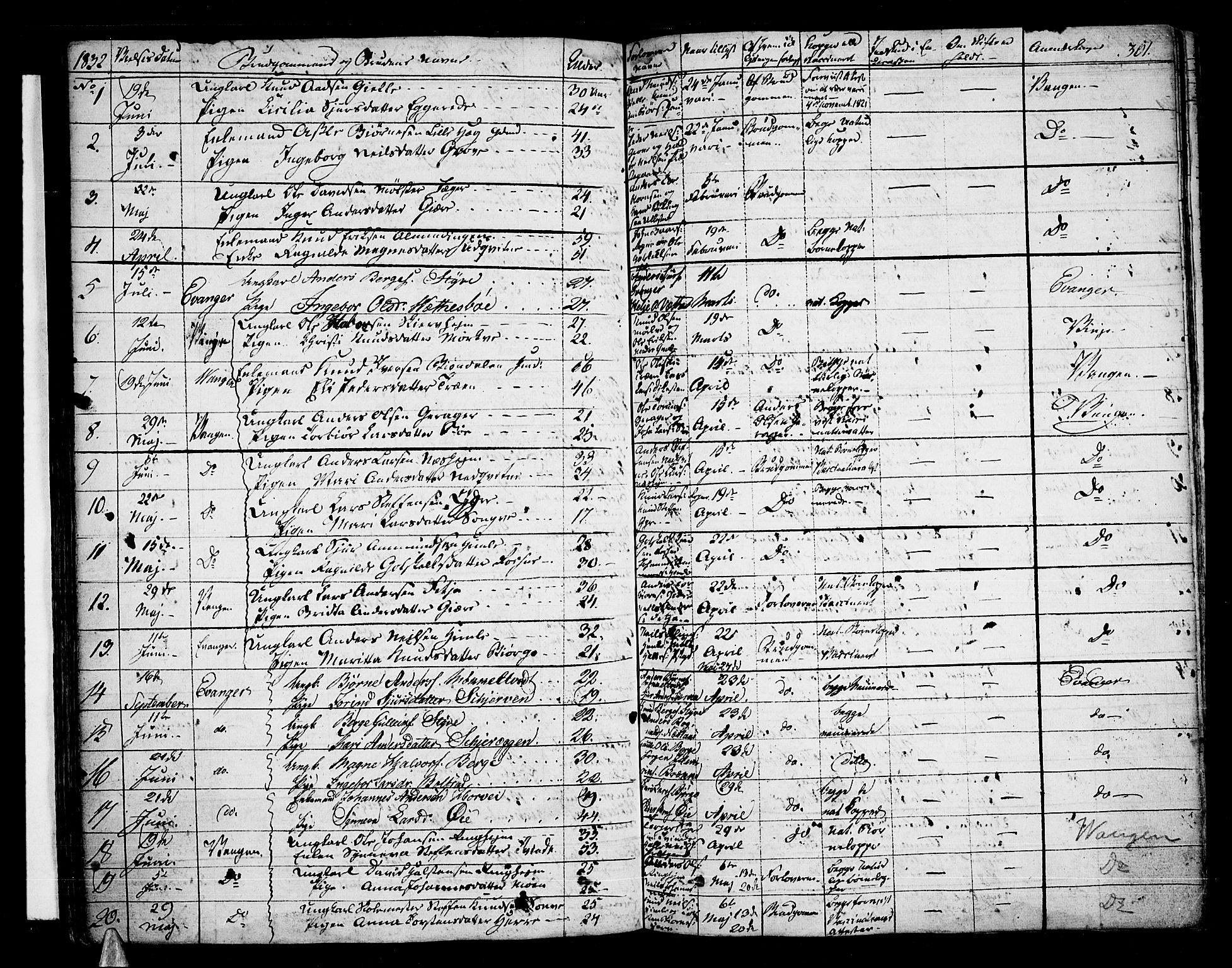 Voss sokneprestembete, SAB/A-79001/H/Haa: Parish register (official) no. A 12, 1823-1837, p. 301