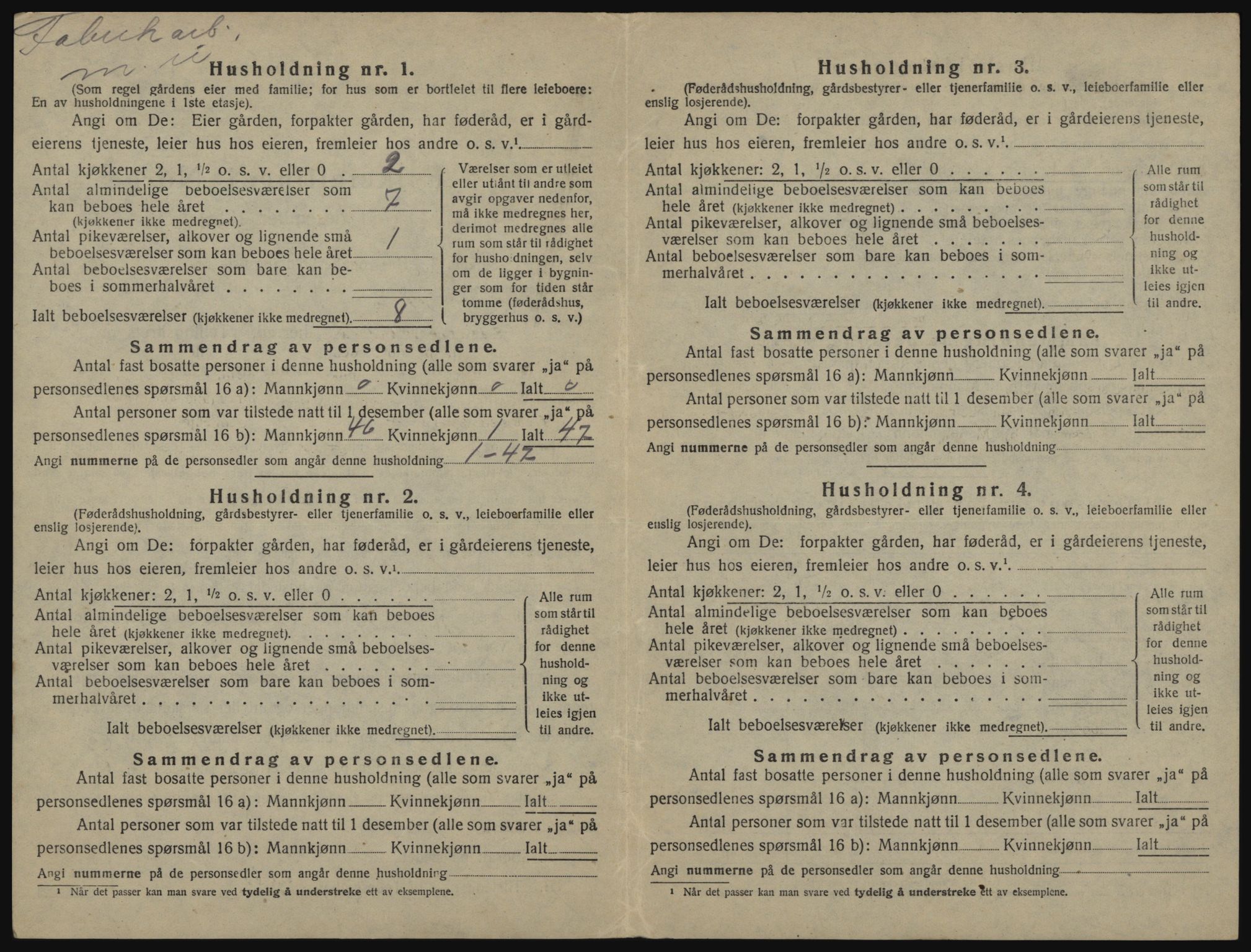 SATØ, 1920 census for Sørfjord, 1920, p. 72