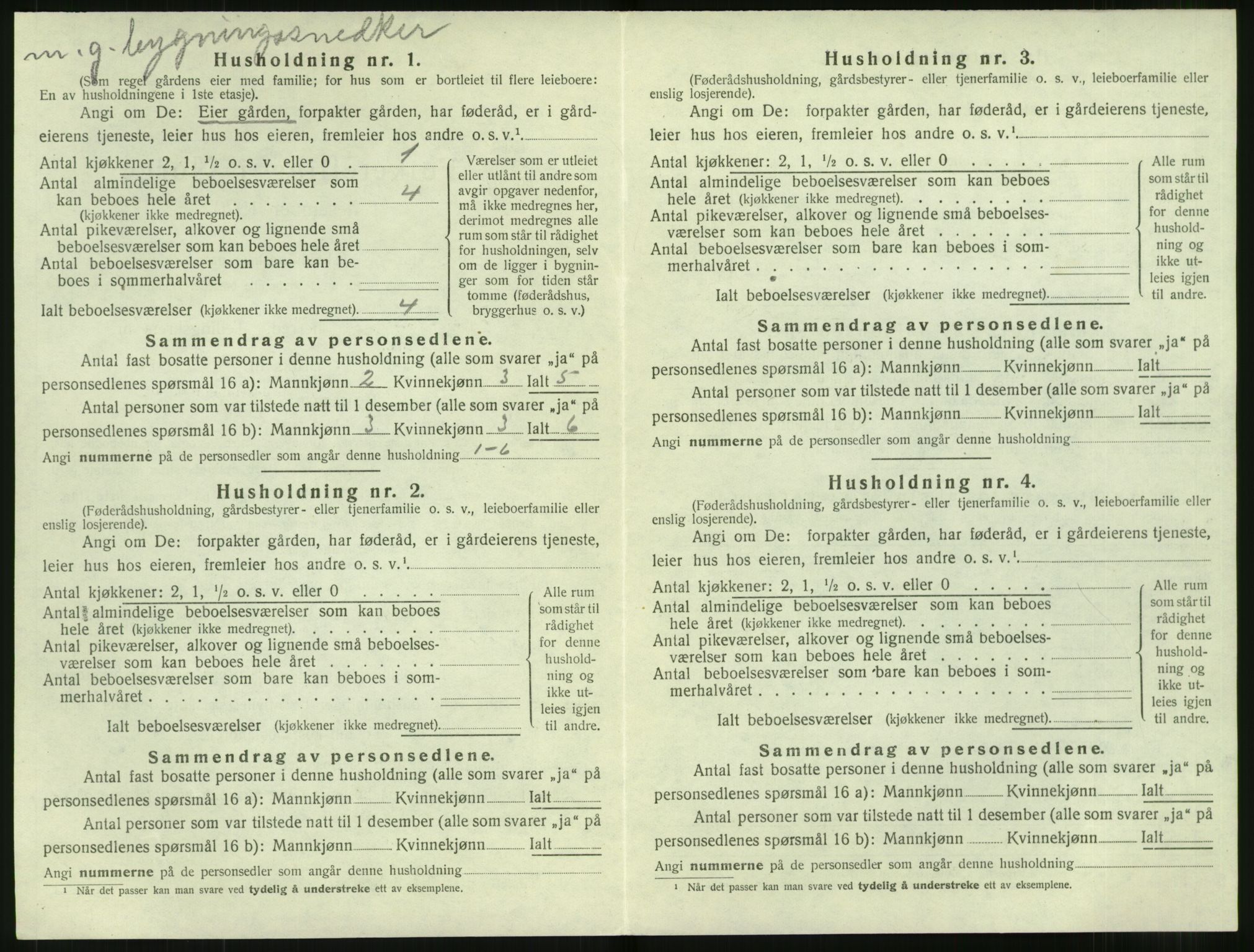 SAT, 1920 census for Stordal, 1920, p. 167