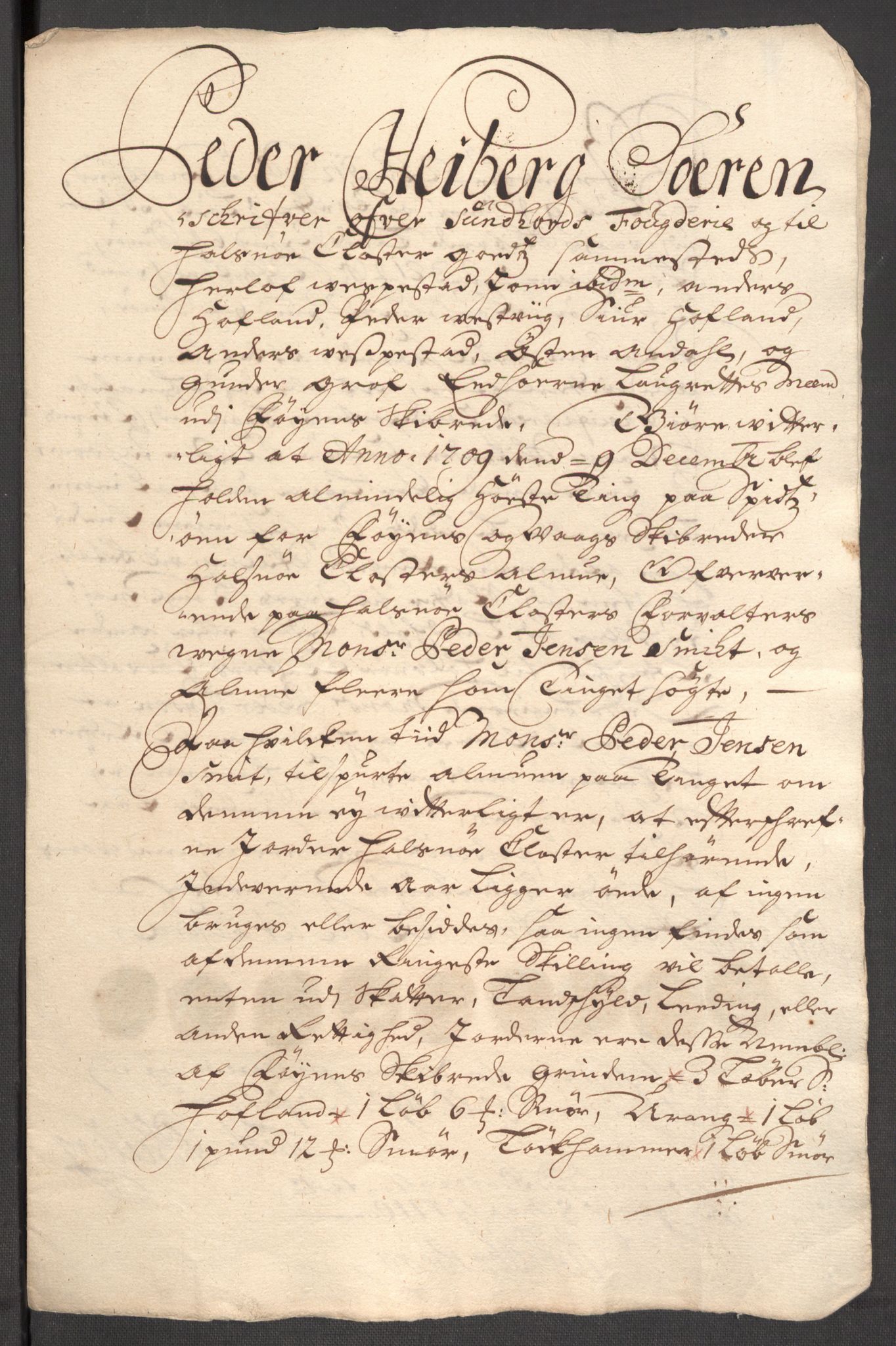 Rentekammeret inntil 1814, Reviderte regnskaper, Fogderegnskap, AV/RA-EA-4092/R48/L2986: Fogderegnskap Sunnhordland og Hardanger, 1709-1710, p. 254