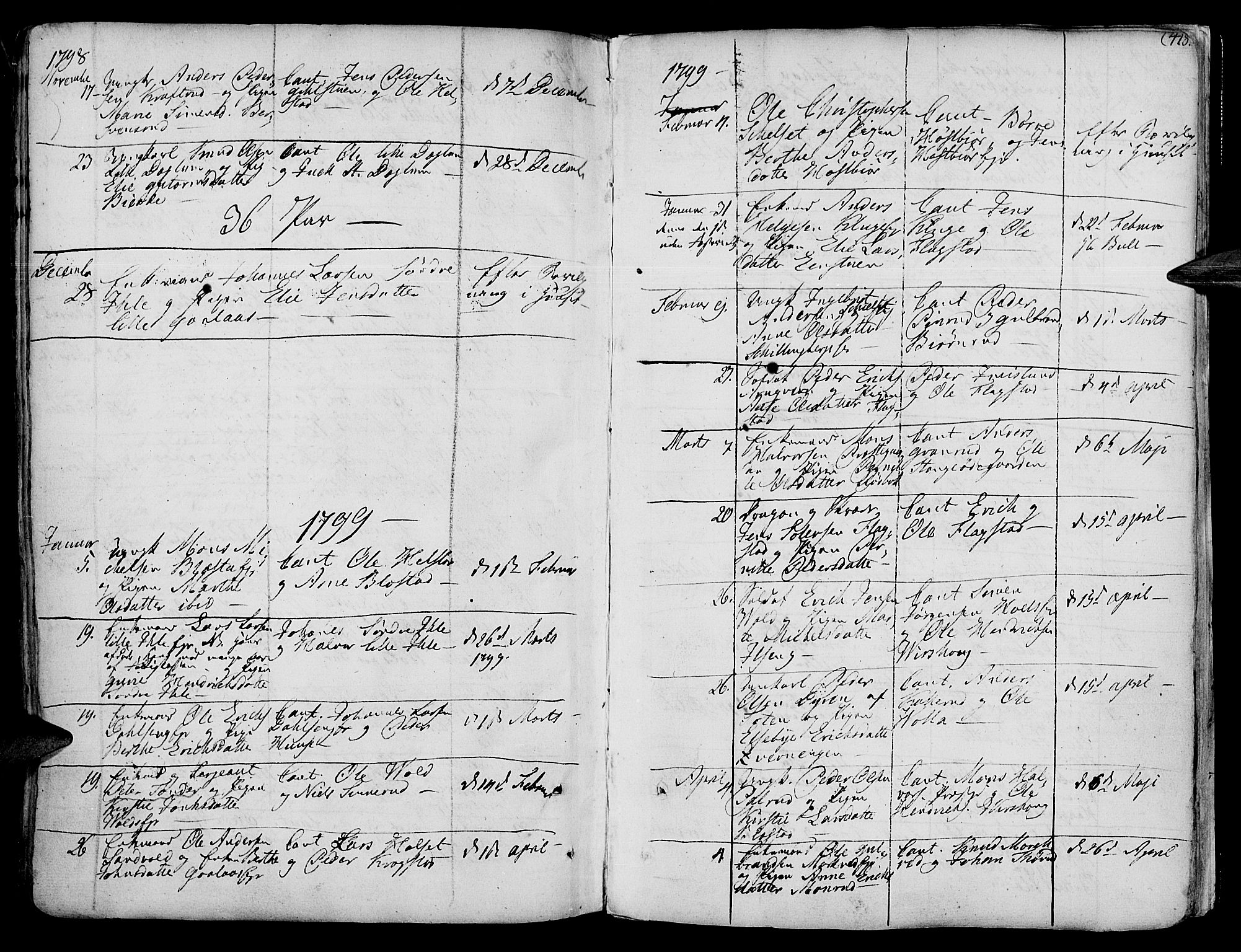 Vang prestekontor, Hedmark, SAH/PREST-008/H/Ha/Haa/L0003: Parish register (official) no. 3, 1734-1809, p. 418