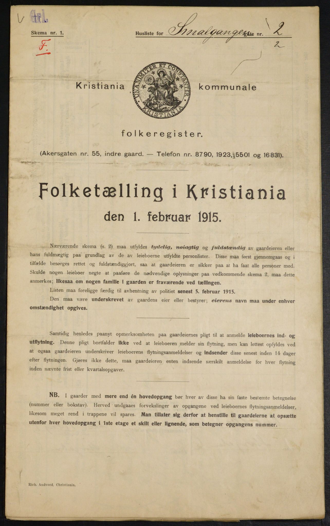 OBA, Municipal Census 1915 for Kristiania, 1915, p. 96863