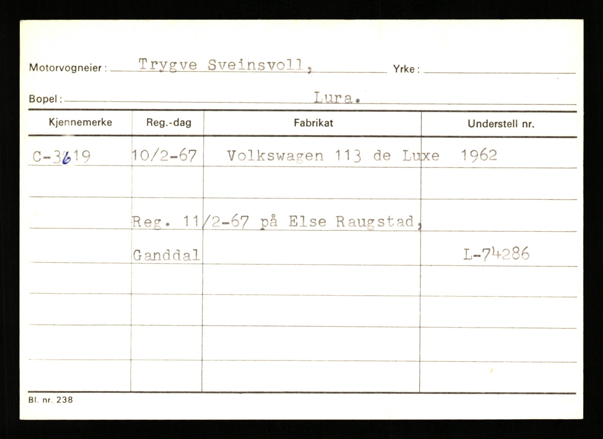 Stavanger trafikkstasjon, AV/SAST-A-101942/0/G/L0001: Registreringsnummer: 0 - 5782, 1930-1971, p. 2267