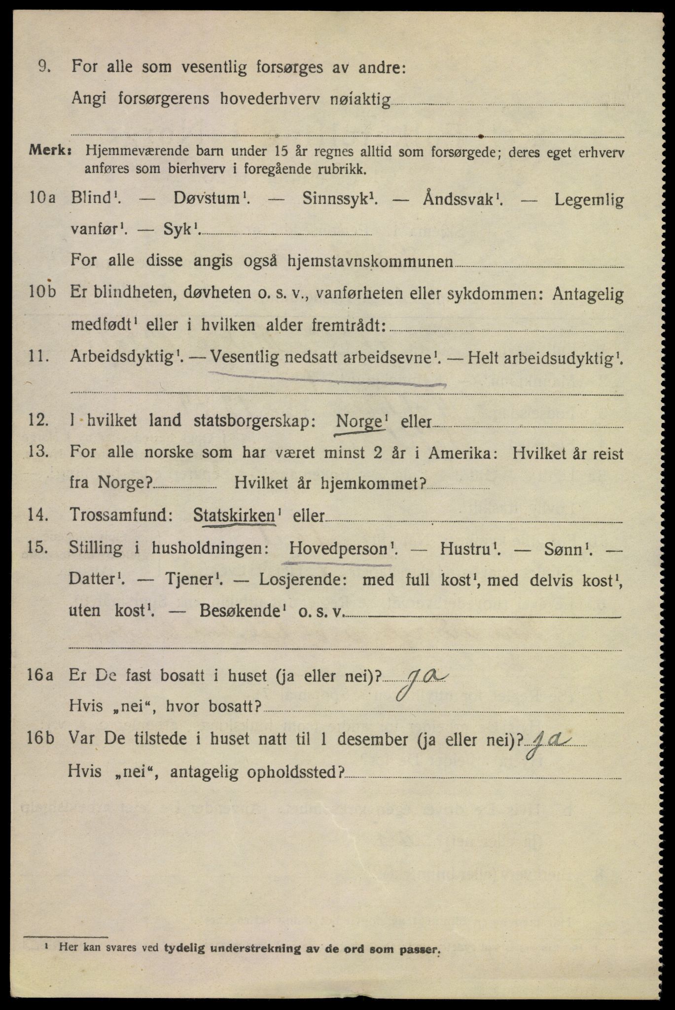 SAKO, 1920 census for Larvik, 1920, p. 12139