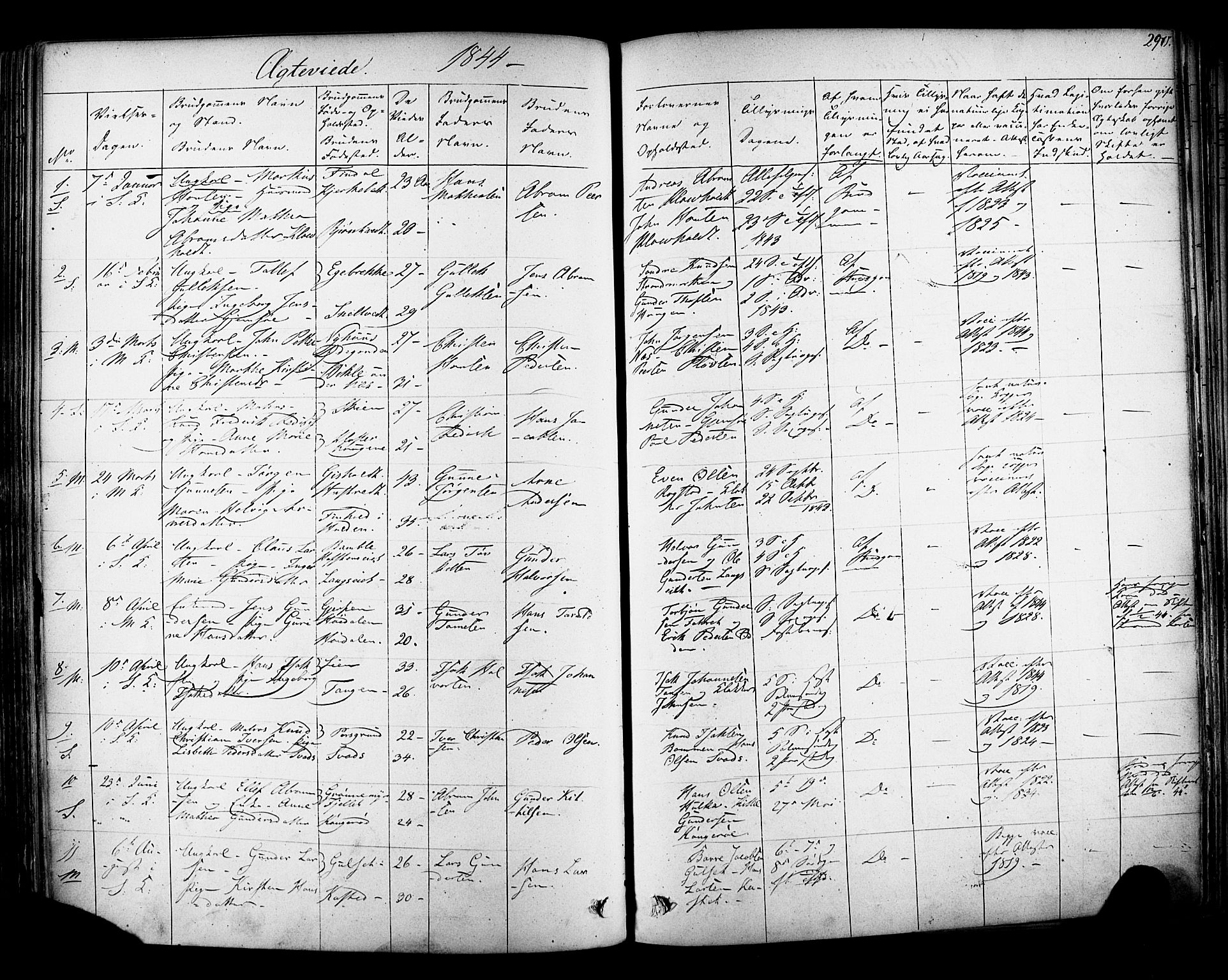 Solum kirkebøker, SAKO/A-306/F/Fa/L0006: Parish register (official) no. I 6, 1844-1855, p. 290