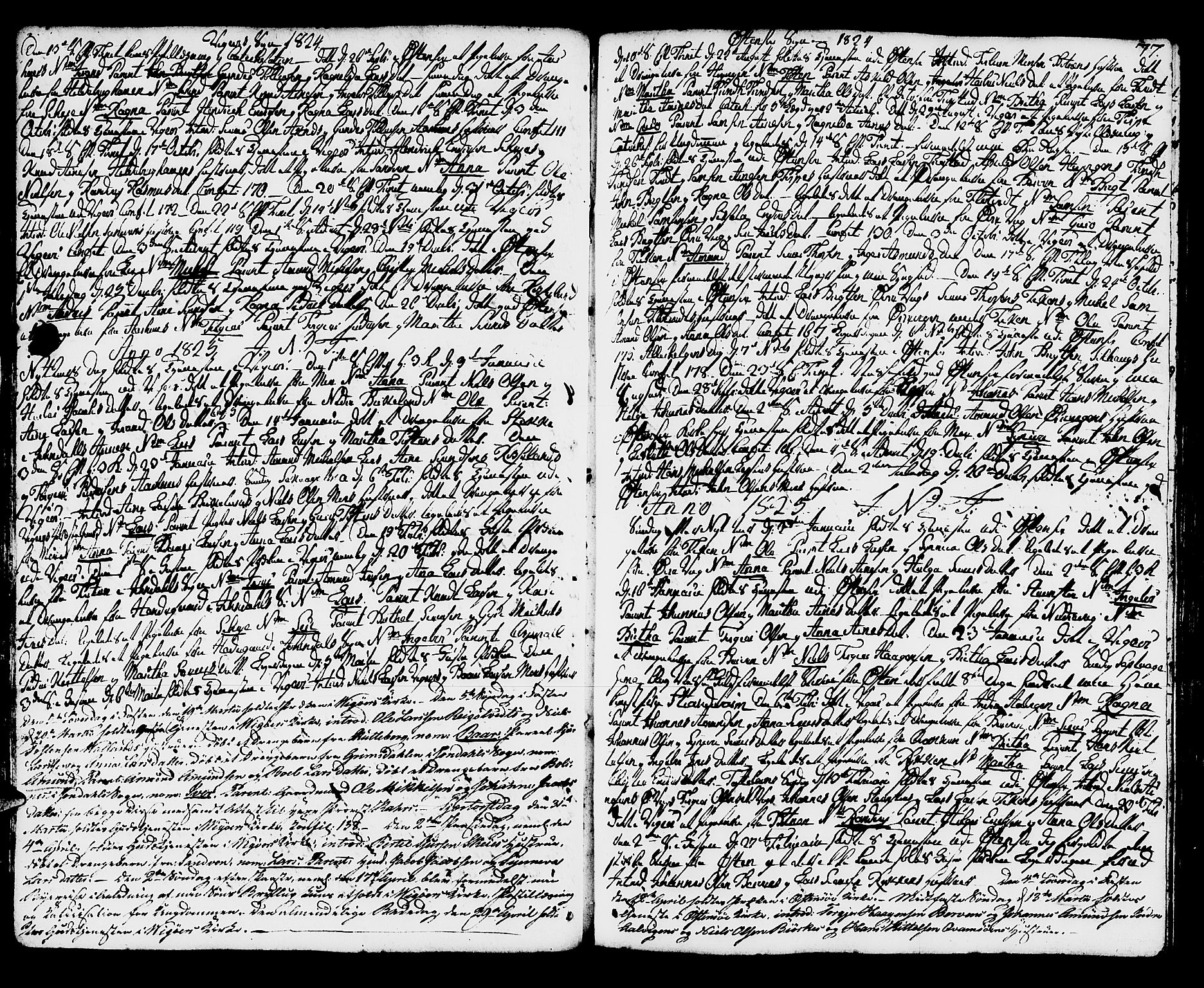 Kvam sokneprestembete, AV/SAB-A-76201/H/Haa: Parish register (official) no. A 5, 1796-1832, p. 77