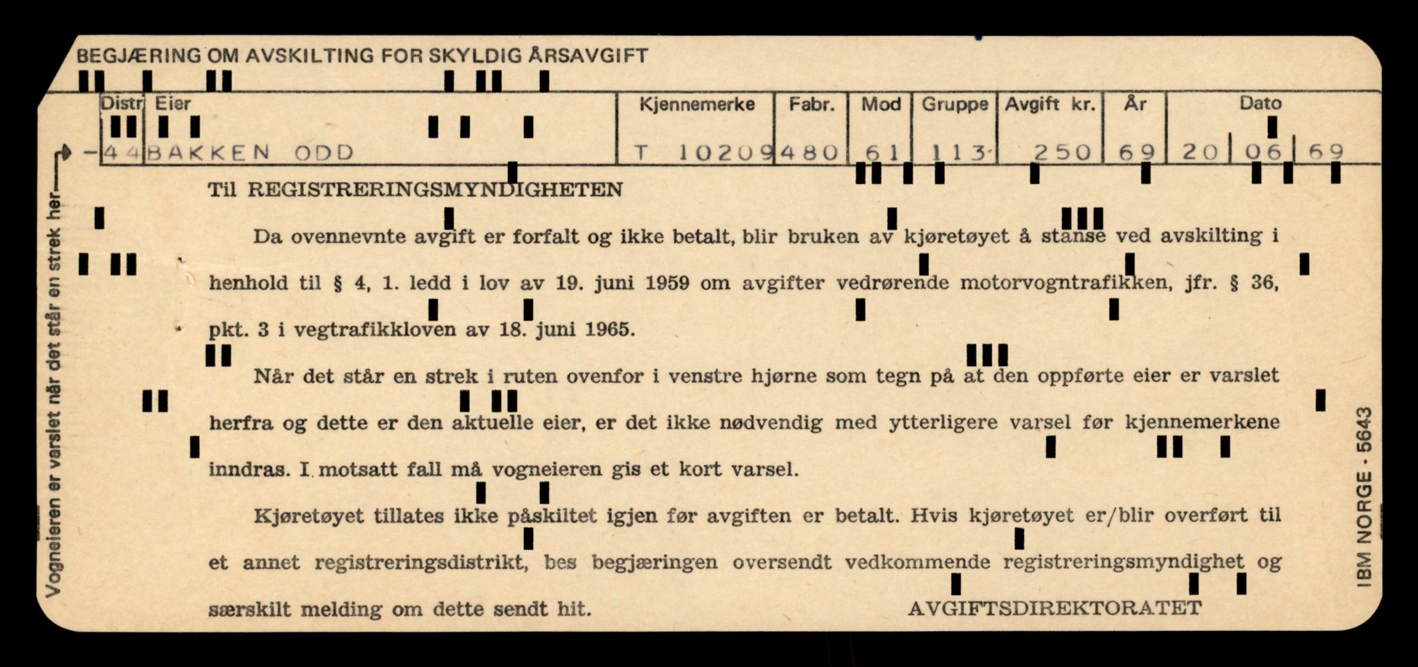 Møre og Romsdal vegkontor - Ålesund trafikkstasjon, SAT/A-4099/F/Fe/L0018: Registreringskort for kjøretøy T 10091 - T 10227, 1927-1998, p. 3221