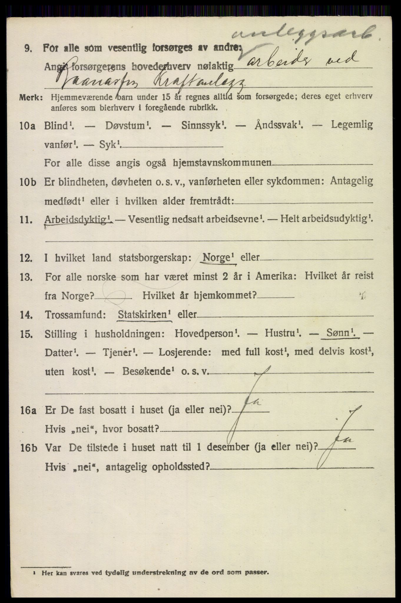 SAH, 1920 census for Lunner, 1920, p. 10340