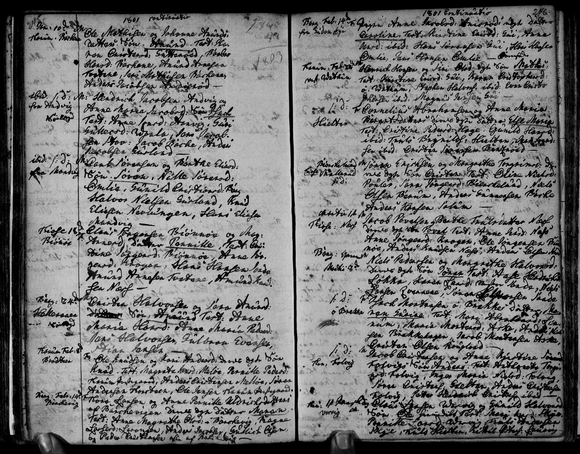 Brunlanes kirkebøker, AV/SAKO-A-342/F/Fa/L0001: Parish register (official) no. I 1, 1766-1801, p. 245-246