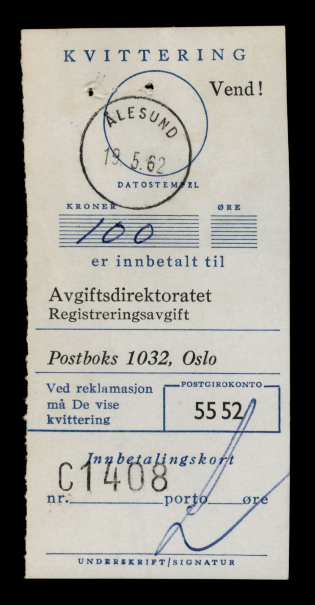 Møre og Romsdal vegkontor - Ålesund trafikkstasjon, AV/SAT-A-4099/F/Fe/L0039: Registreringskort for kjøretøy T 13361 - T 13530, 1927-1998, p. 2435