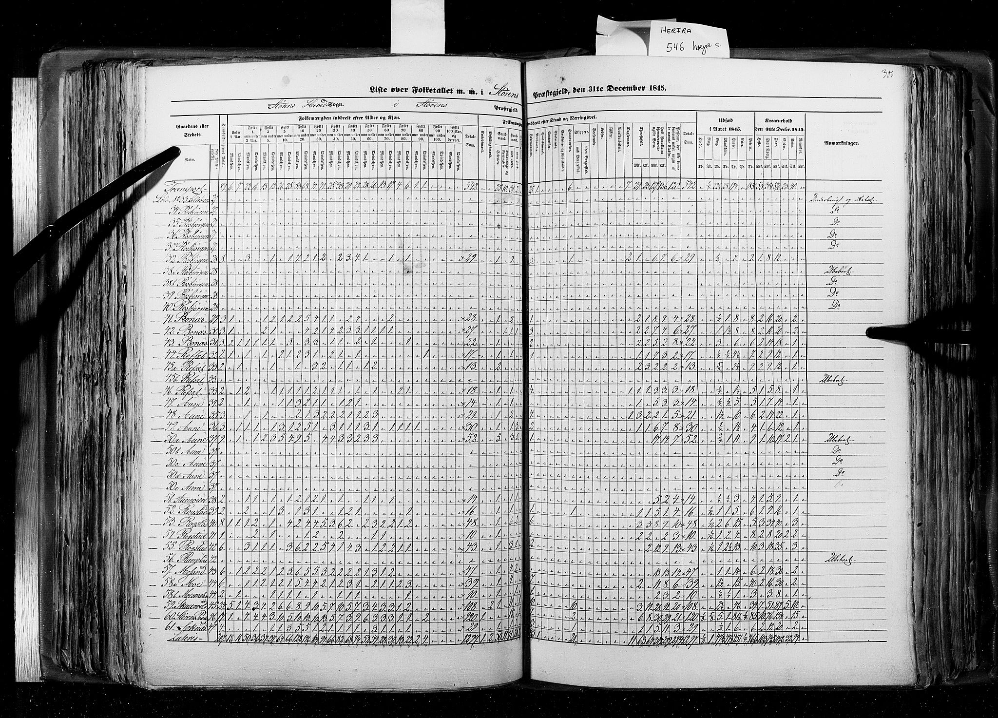 RA, Census 1845, vol. 8: Romsdal amt og Søndre Trondhjems amt, 1845, p. 300