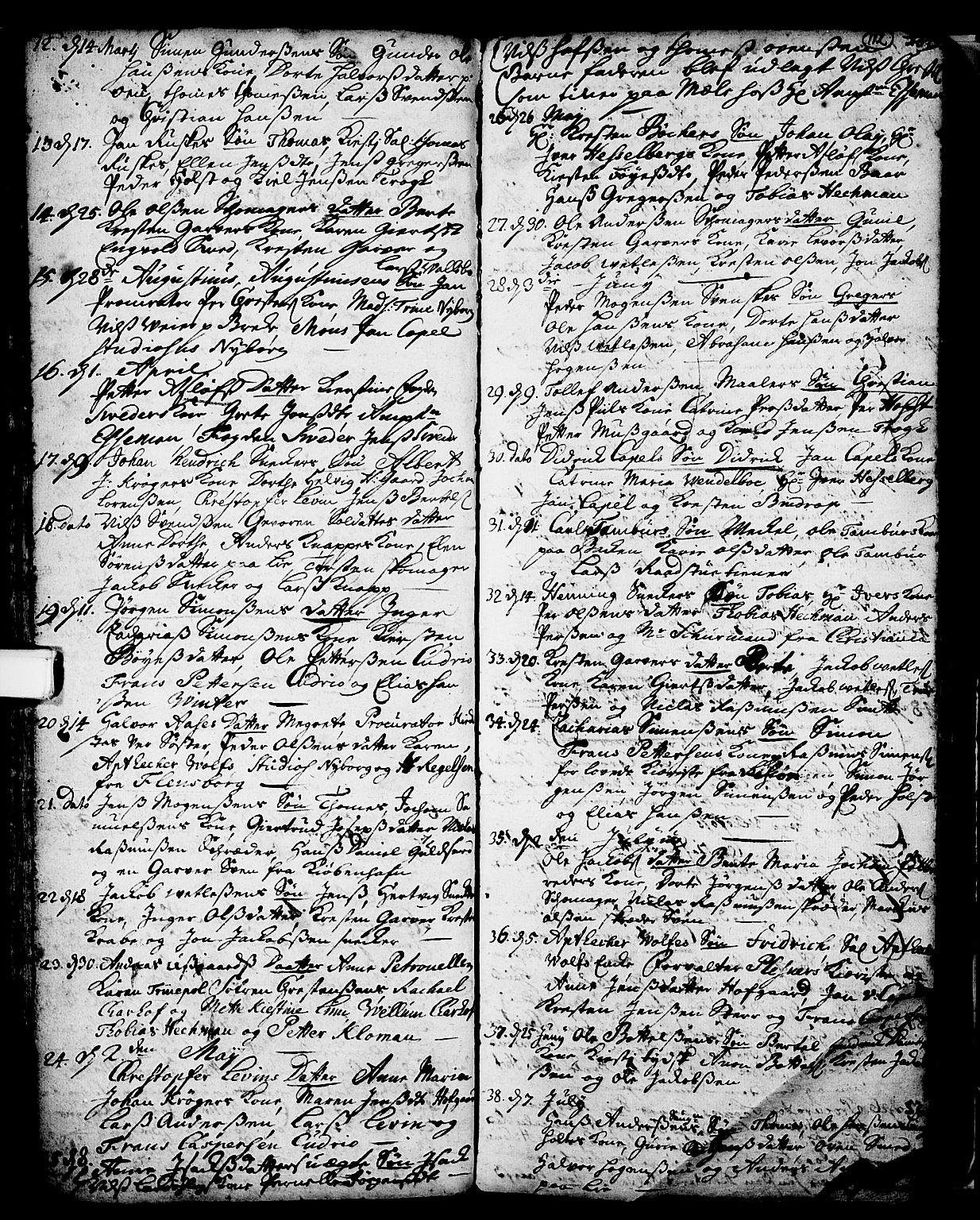 Skien kirkebøker, SAKO/A-302/F/Fa/L0002: Parish register (official) no. 2, 1716-1757, p. 112