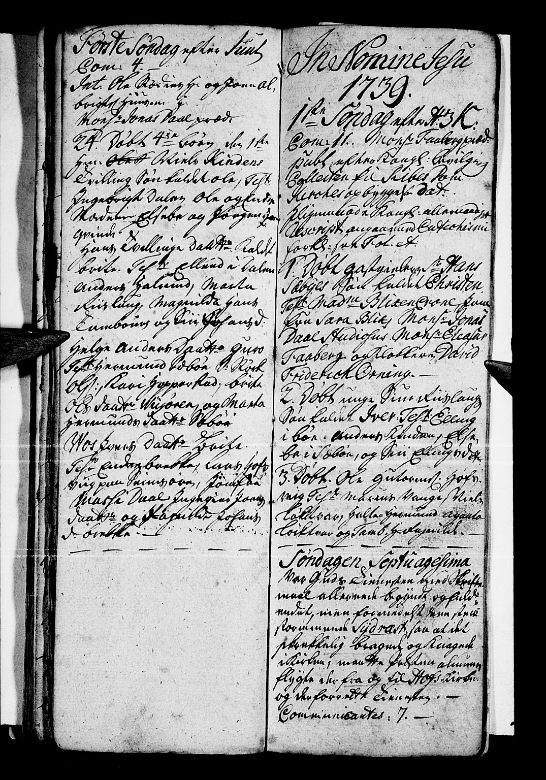 Vik sokneprestembete, AV/SAB-A-81501/H/Haa/Haaa/L0001: Parish register (official) no. A 1 / 1, 1727-1740