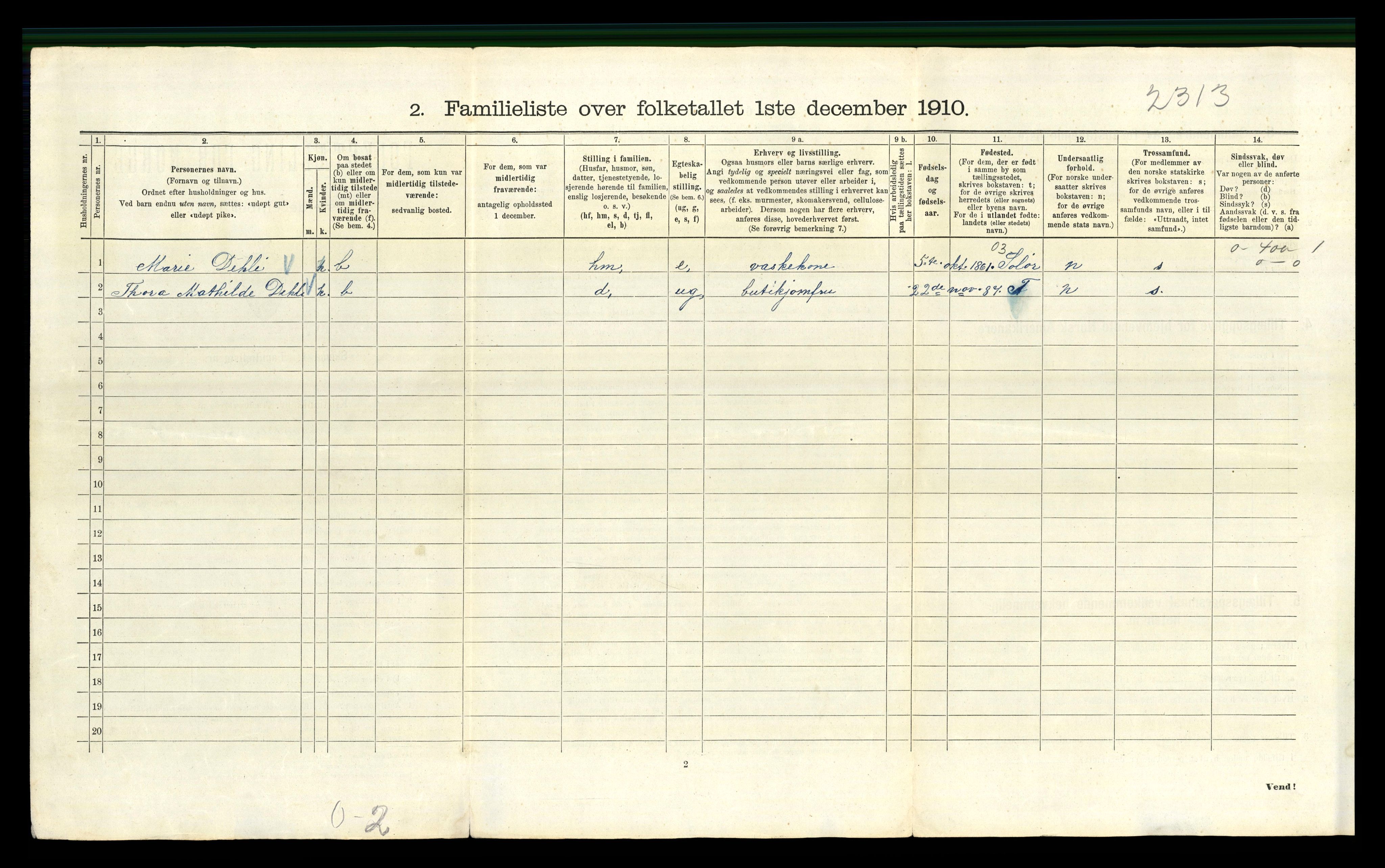 RA, 1910 census for Kristiania, 1910, p. 10574