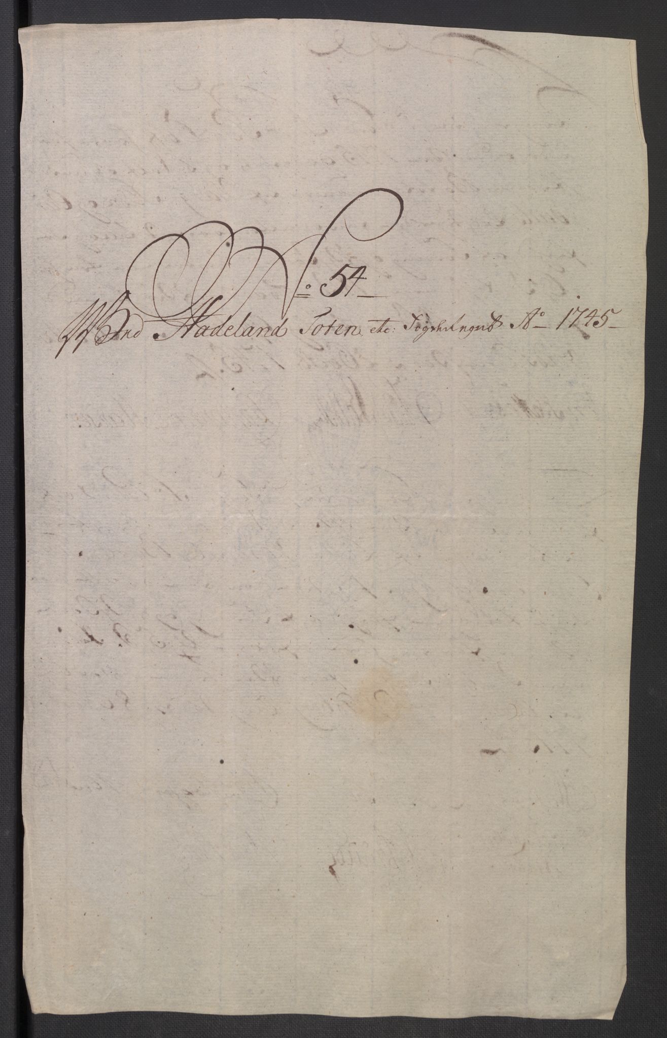 Rentekammeret inntil 1814, Reviderte regnskaper, Fogderegnskap, AV/RA-EA-4092/R18/L1345: Fogderegnskap Hadeland, Toten og Valdres, 1745-1746, p. 267