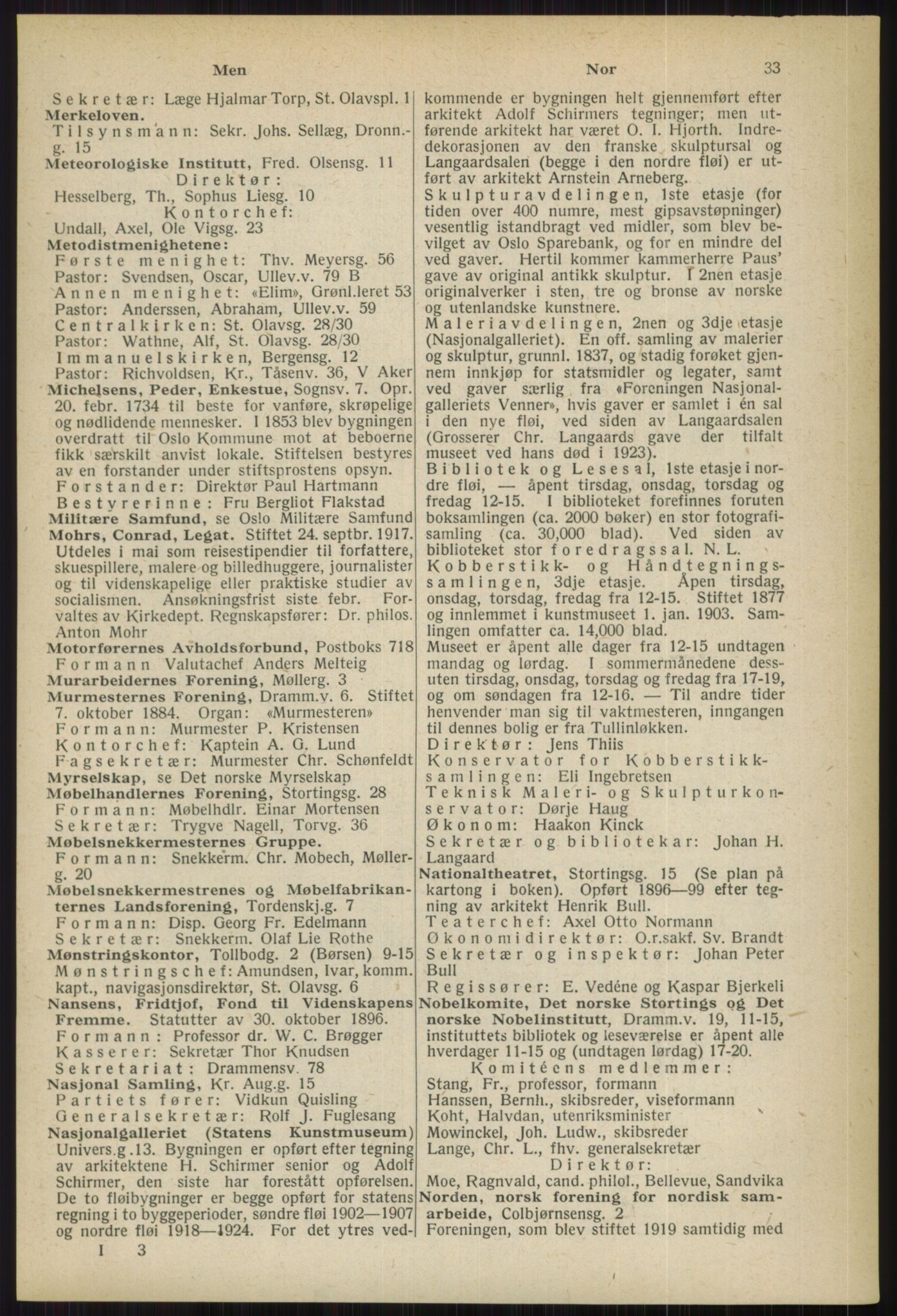 Kristiania/Oslo adressebok, PUBL/-, 1936, p. 33