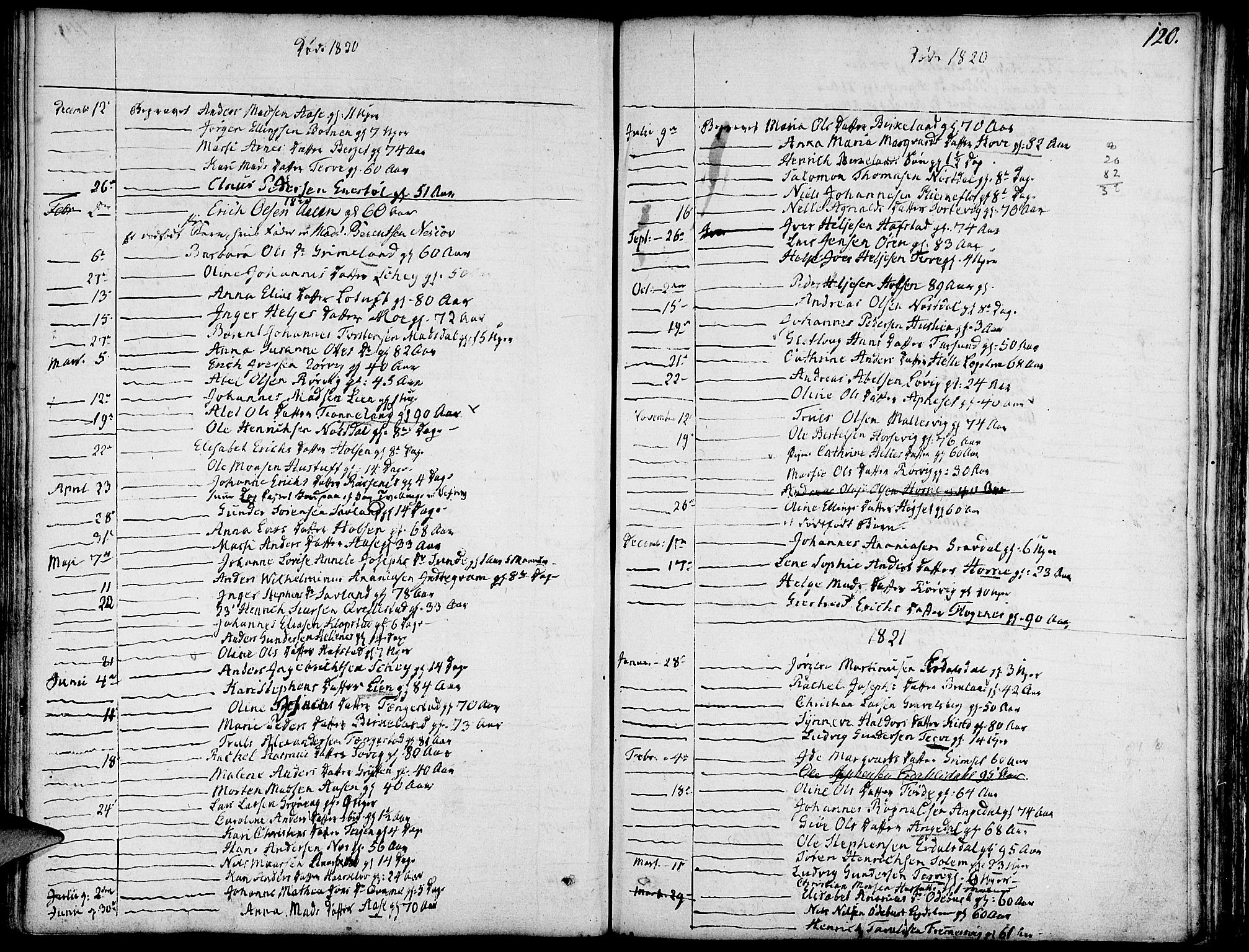 Førde sokneprestembete, SAB/A-79901/H/Haa/Haaa/L0005: Parish register (official) no. A 5, 1803-1821, p. 120