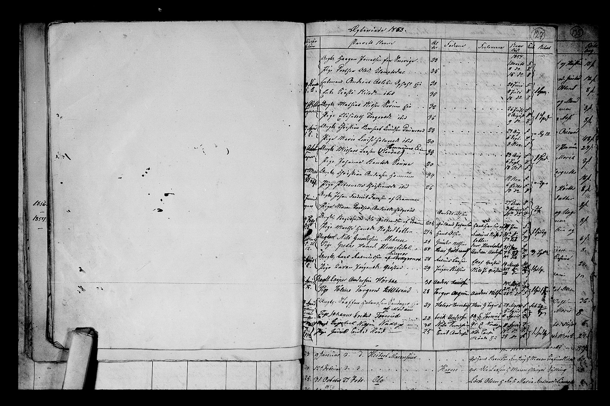 Lier kirkebøker, AV/SAKO-A-230/G/Ga/L0002: Parish register (copy) no. I 2, 1841-1862, p. 127