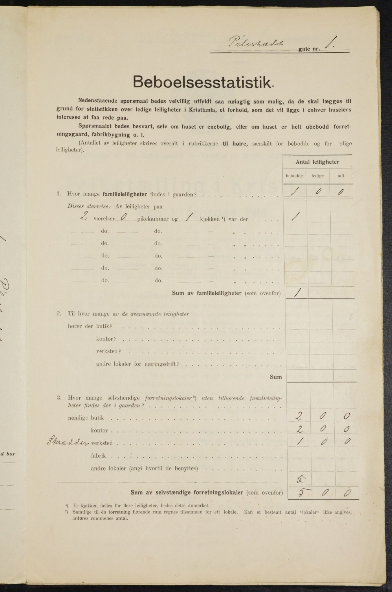 OBA, Municipal Census 1914 for Kristiania, 1914, p. 78858