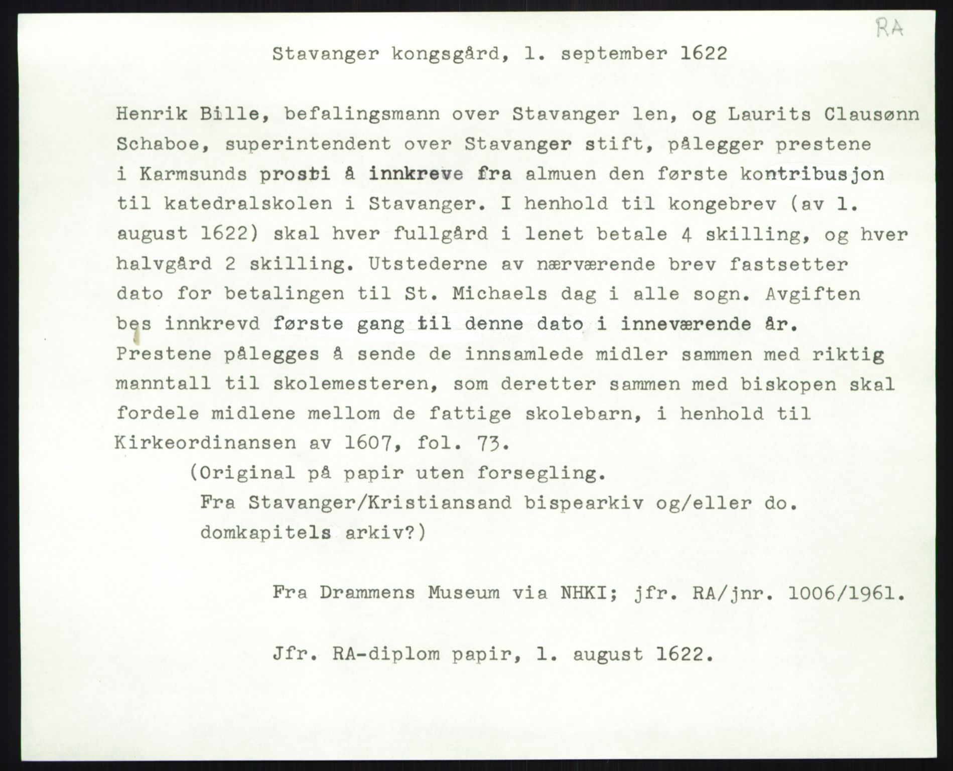 Riksarkivets diplomsamling, AV/RA-EA-5965/F35/F35b/L0006: Riksarkivets diplomer, seddelregister, 1613-1624, p. 591