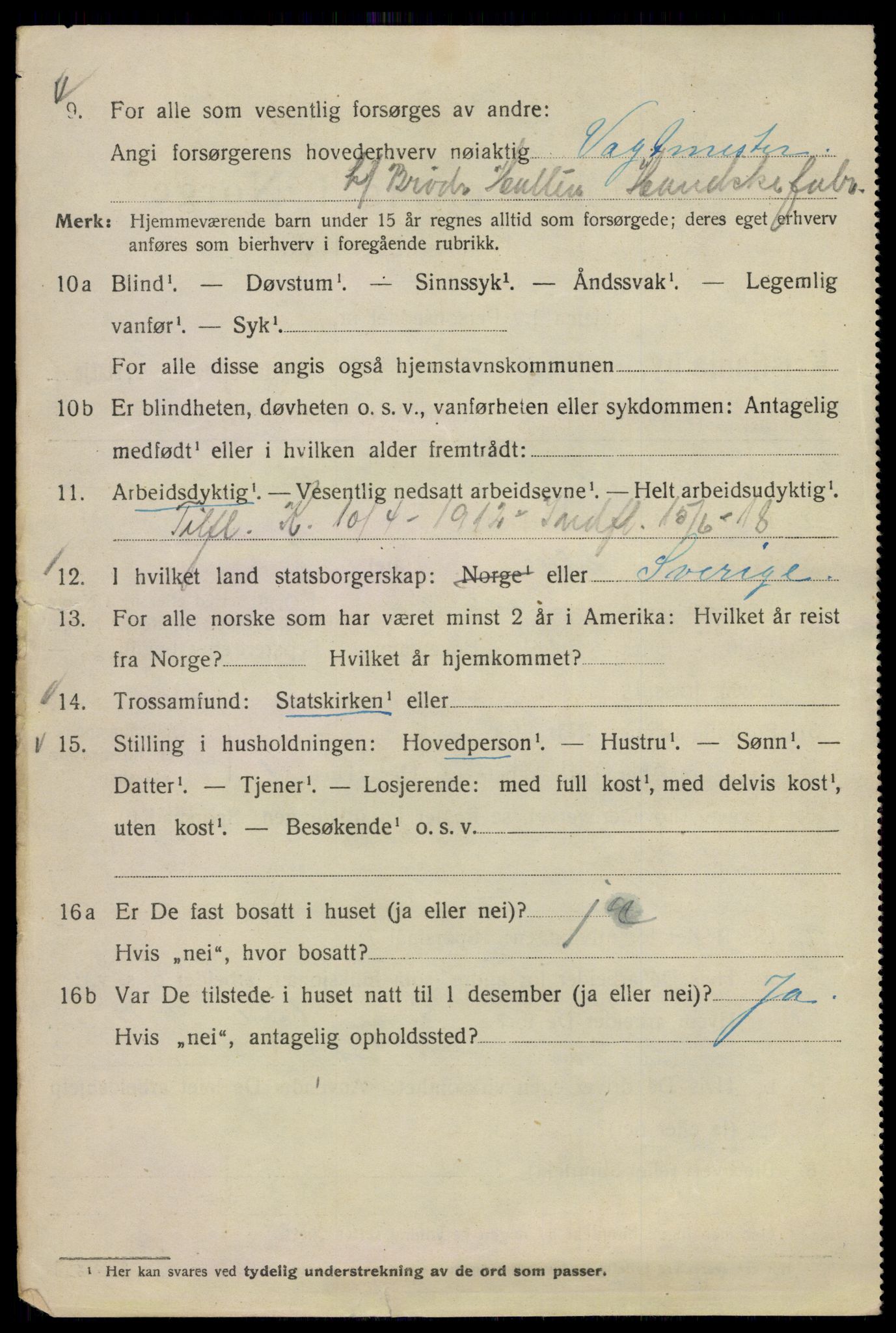 SAO, 1920 census for Kristiania, 1920, p. 298052