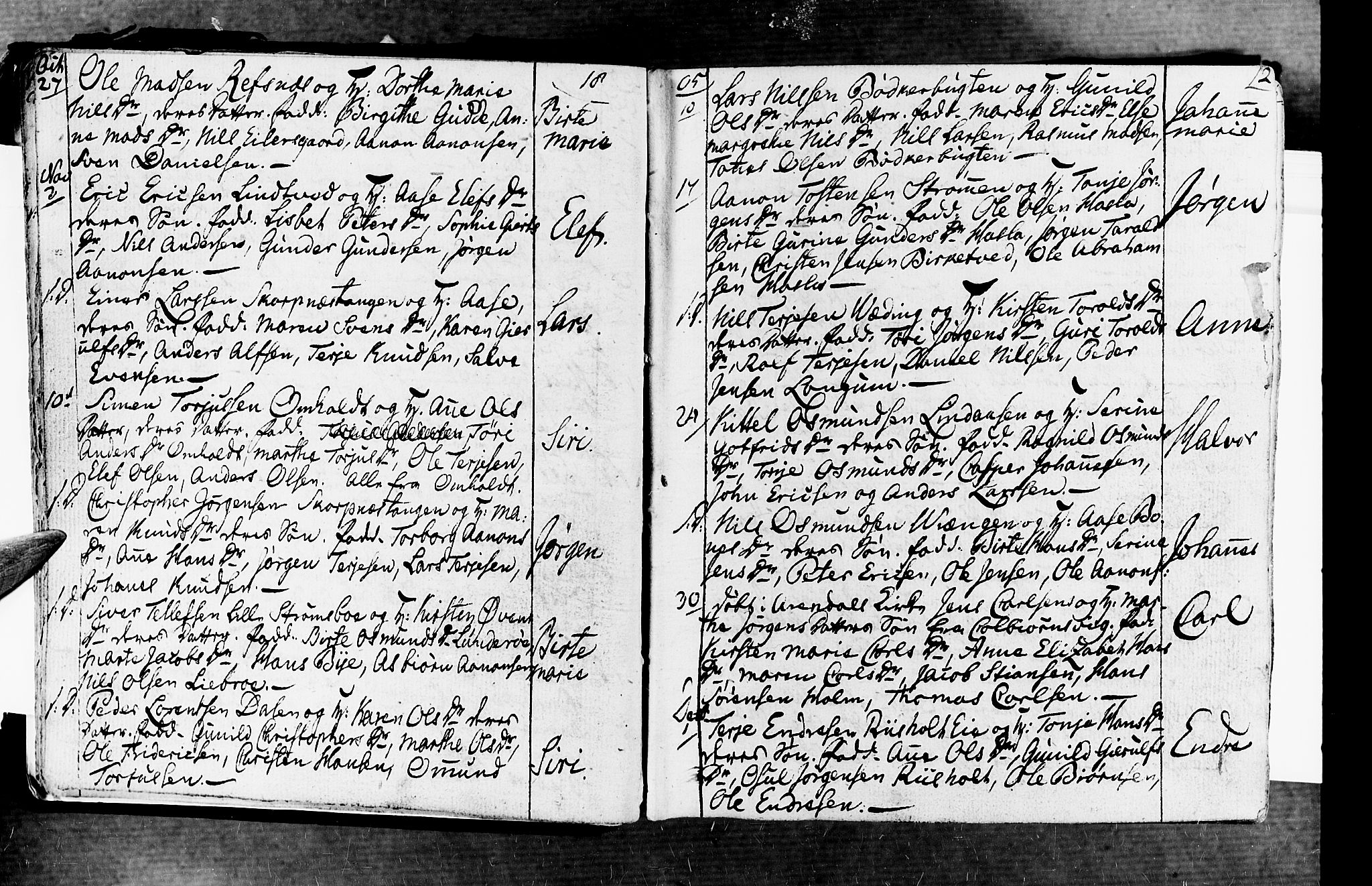 Øyestad sokneprestkontor, AV/SAK-1111-0049/F/Fa/L0011: Parish register (official) no. A 11, 1805-1824, p. 12