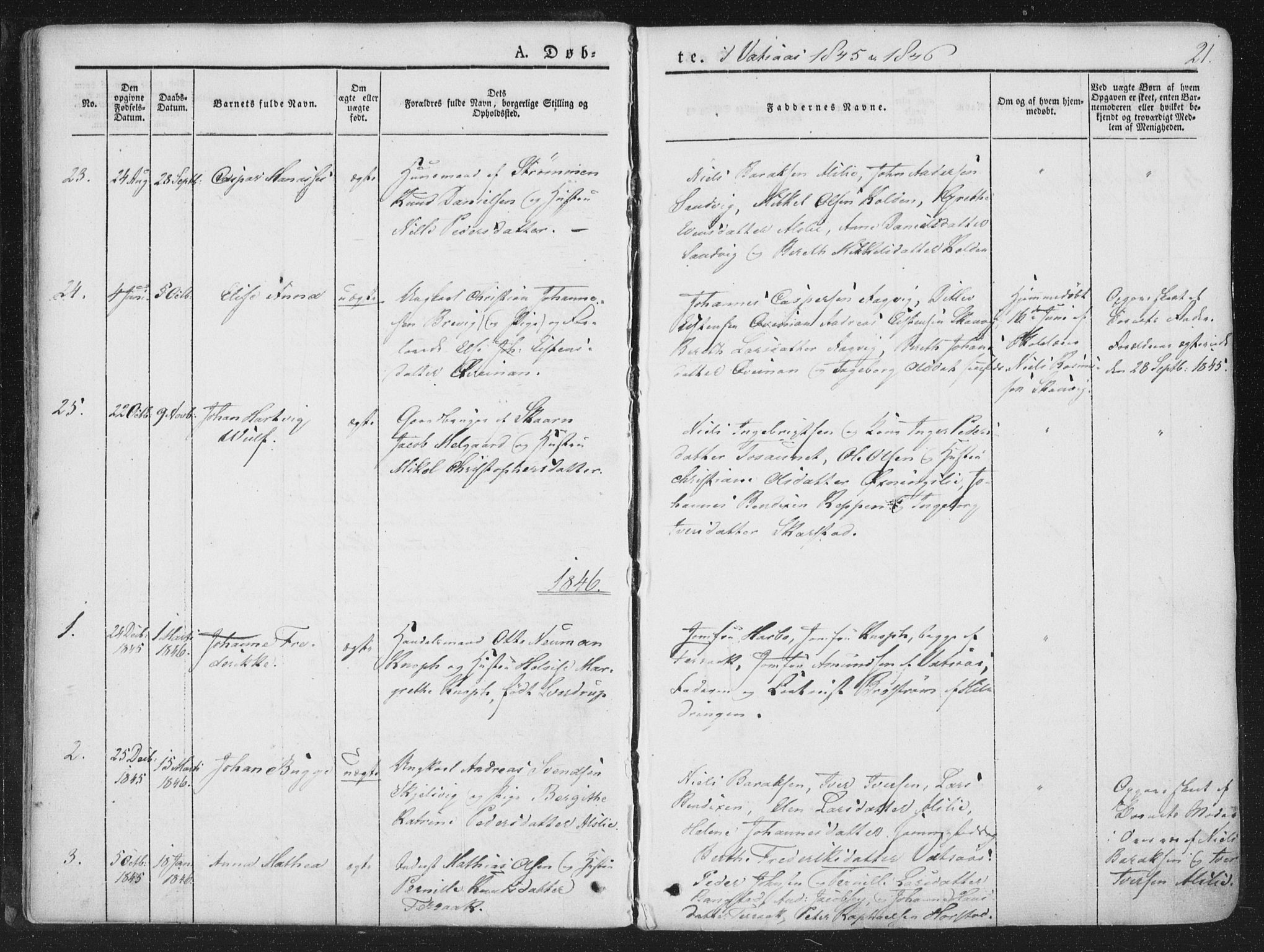 Ministerialprotokoller, klokkerbøker og fødselsregistre - Nordland, AV/SAT-A-1459/810/L0144: Parish register (official) no. 810A07 /1, 1841-1862, p. 21