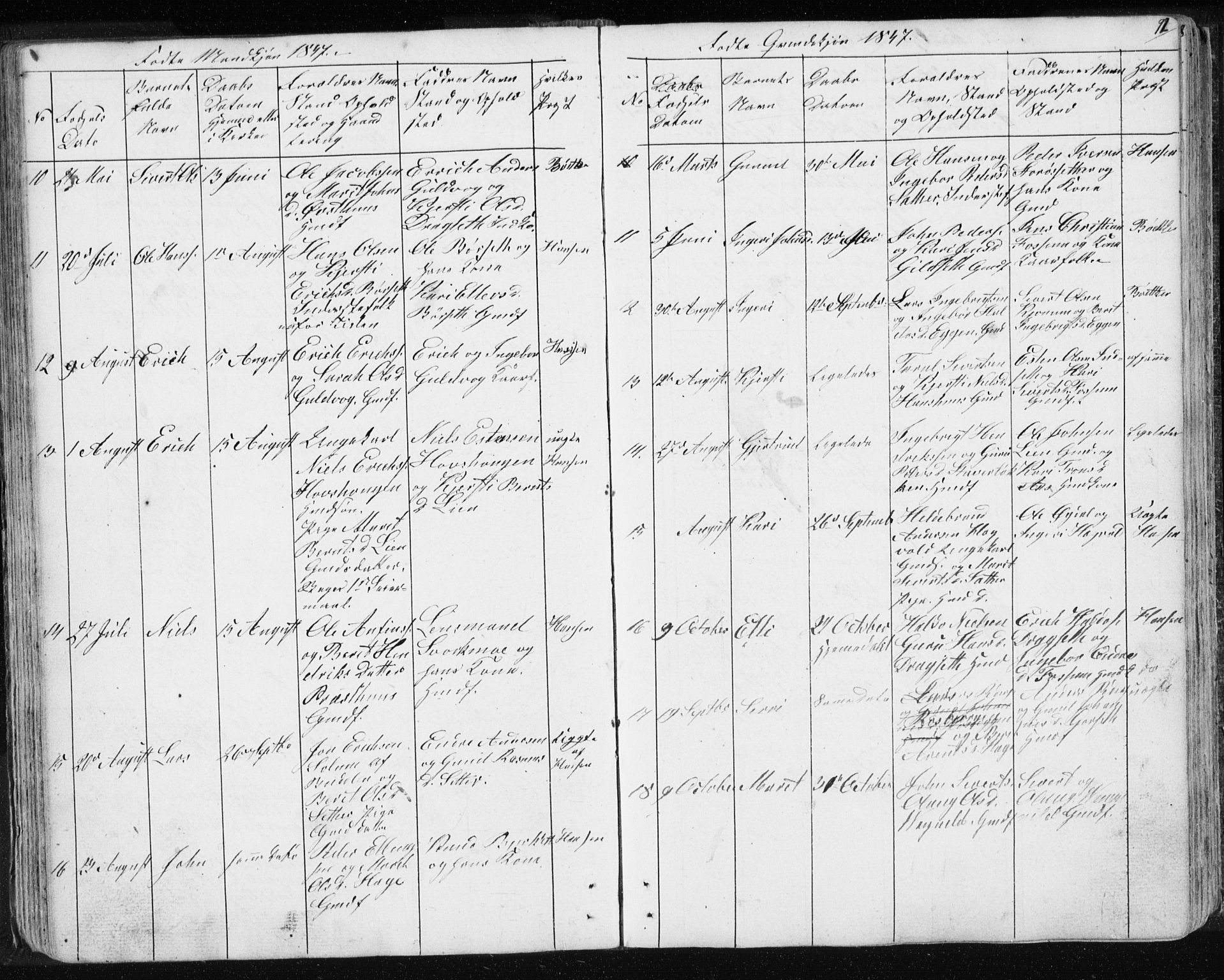 Ministerialprotokoller, klokkerbøker og fødselsregistre - Sør-Trøndelag, SAT/A-1456/689/L1043: Parish register (copy) no. 689C02, 1816-1892, p. 92