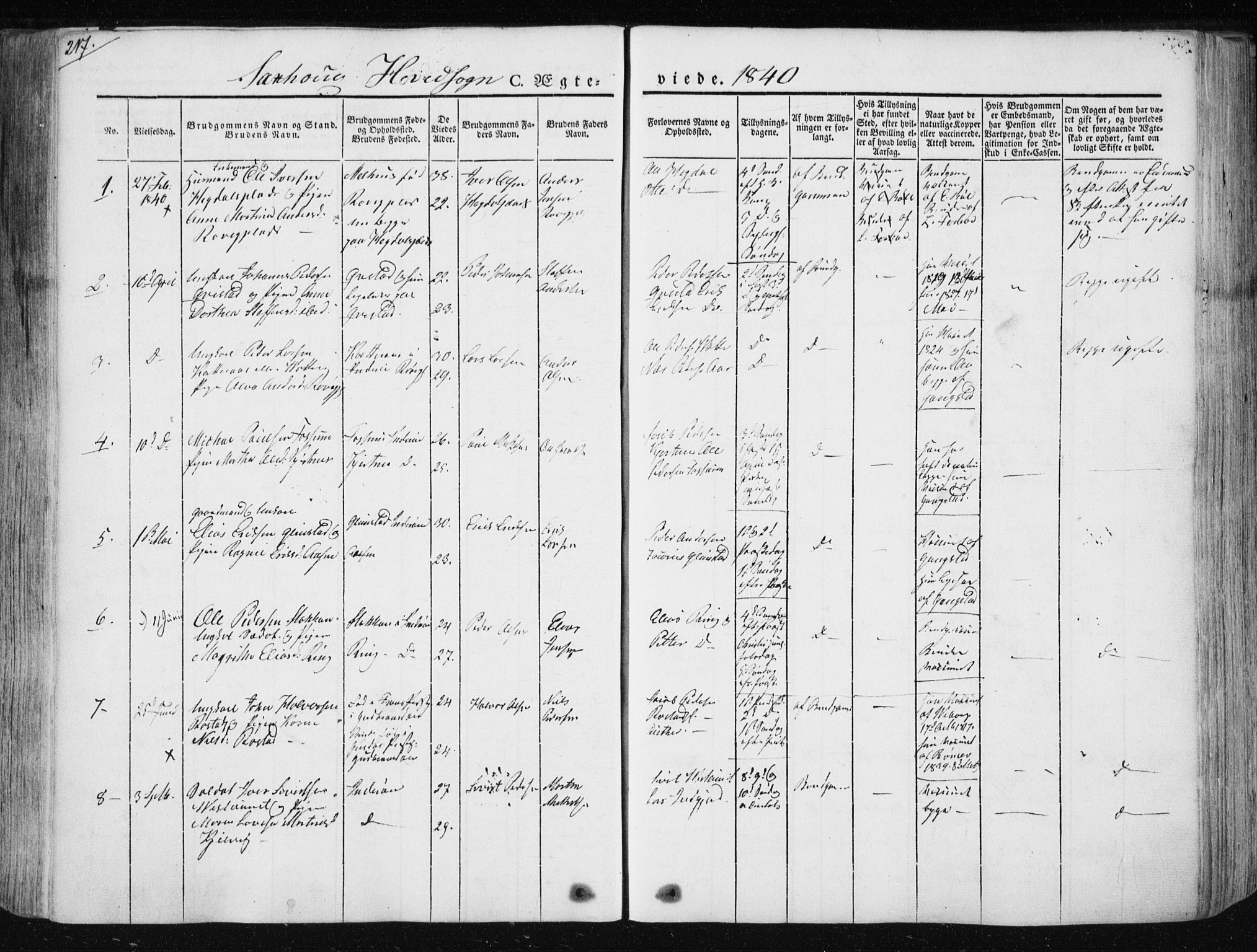 Ministerialprotokoller, klokkerbøker og fødselsregistre - Nord-Trøndelag, SAT/A-1458/730/L0280: Parish register (official) no. 730A07 /1, 1840-1854, p. 217